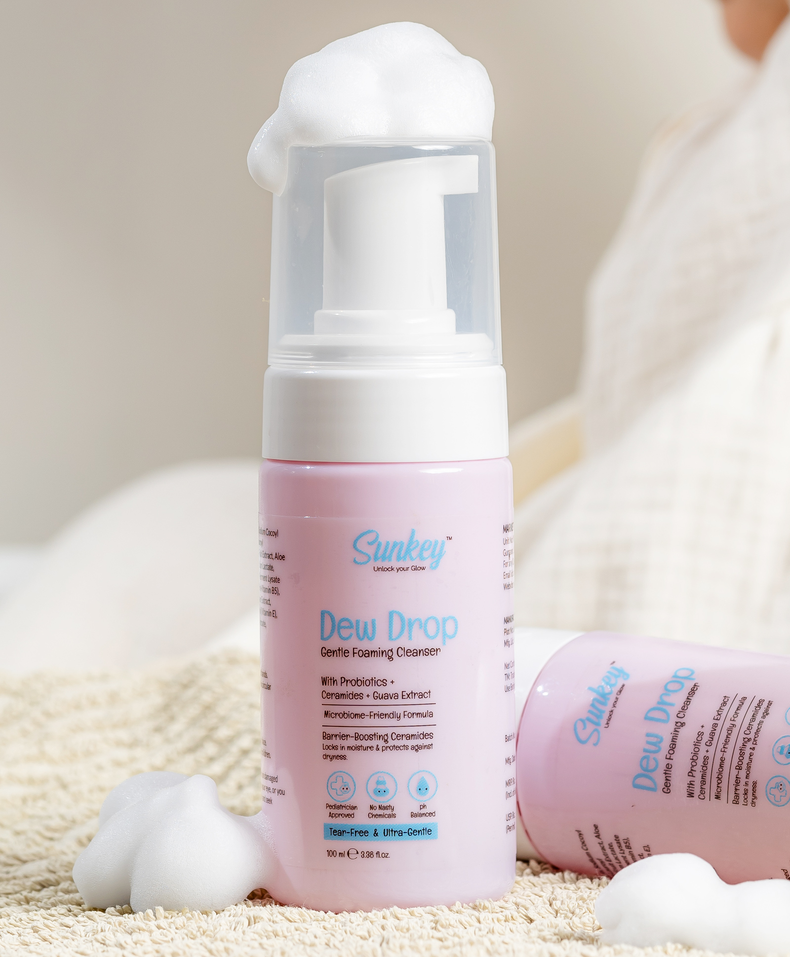 Sunkey Dew Drop Gentle Foaming Cleanser with Probiotics, Ceramides & Guava Extract 100 ml-image-30