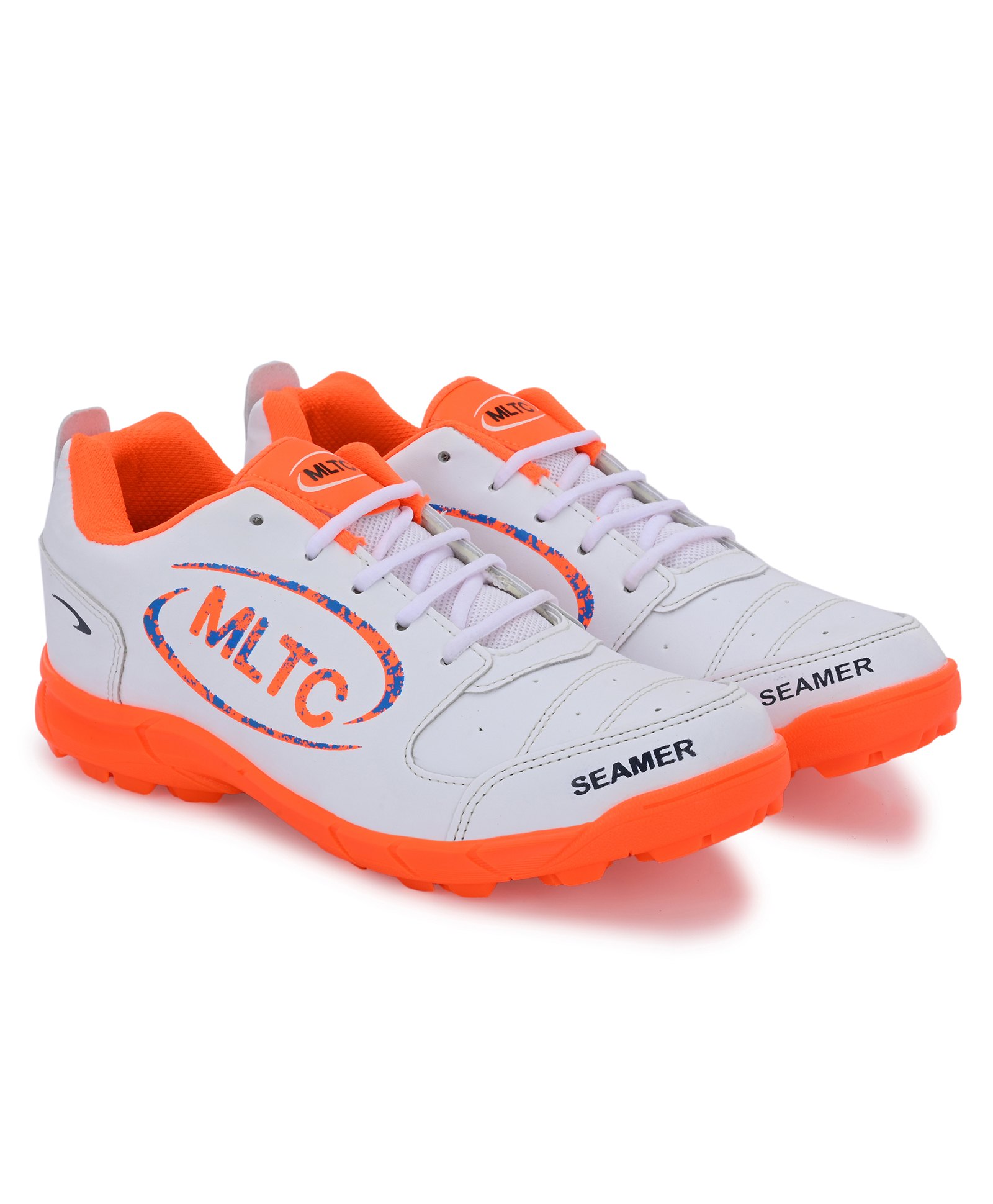 MLTC Colour Blocked Shoes - Orange & White-image-7