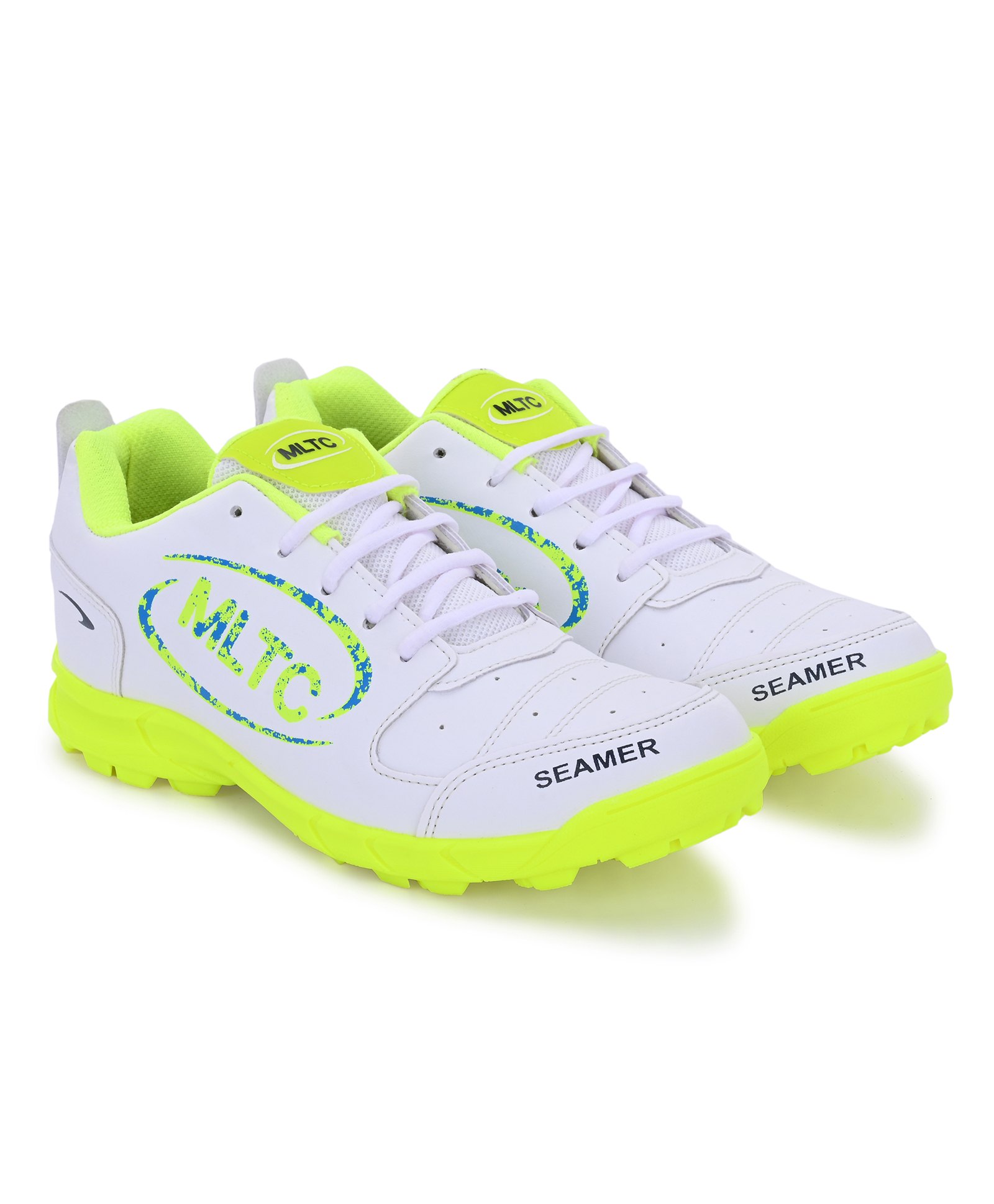 MLTC Colour Blocked Shoes - Parrot Green & White-image-49