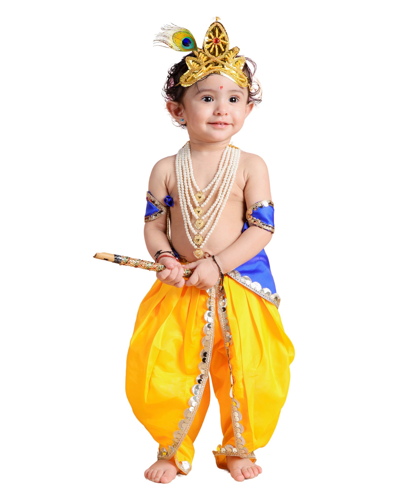 Itsmycostume Janmashtami Theme Lord Krishna Costume Set - Blue