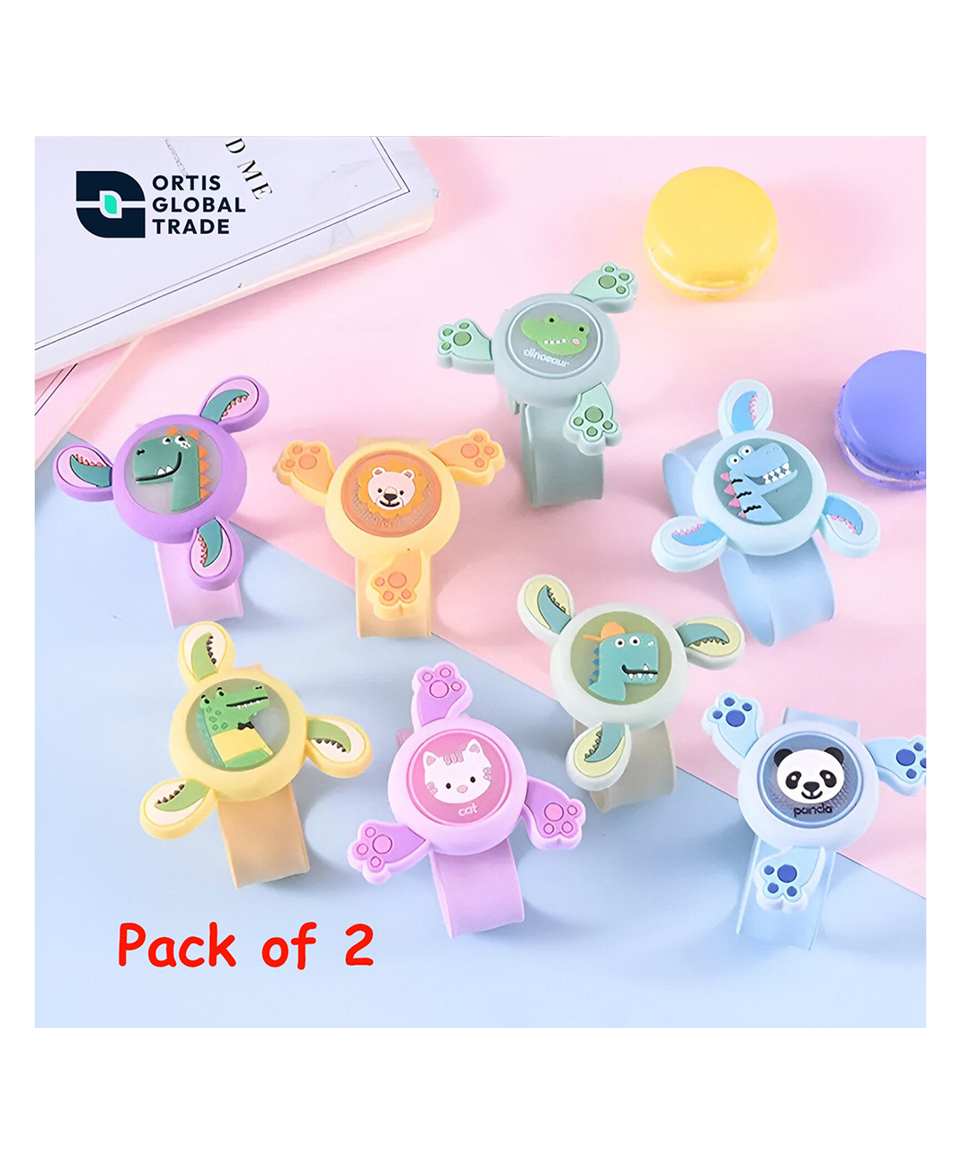 Ortis Mosquito Repellent Spinner Bands Pack of 2 (Color & Design May Vary)-picture-26