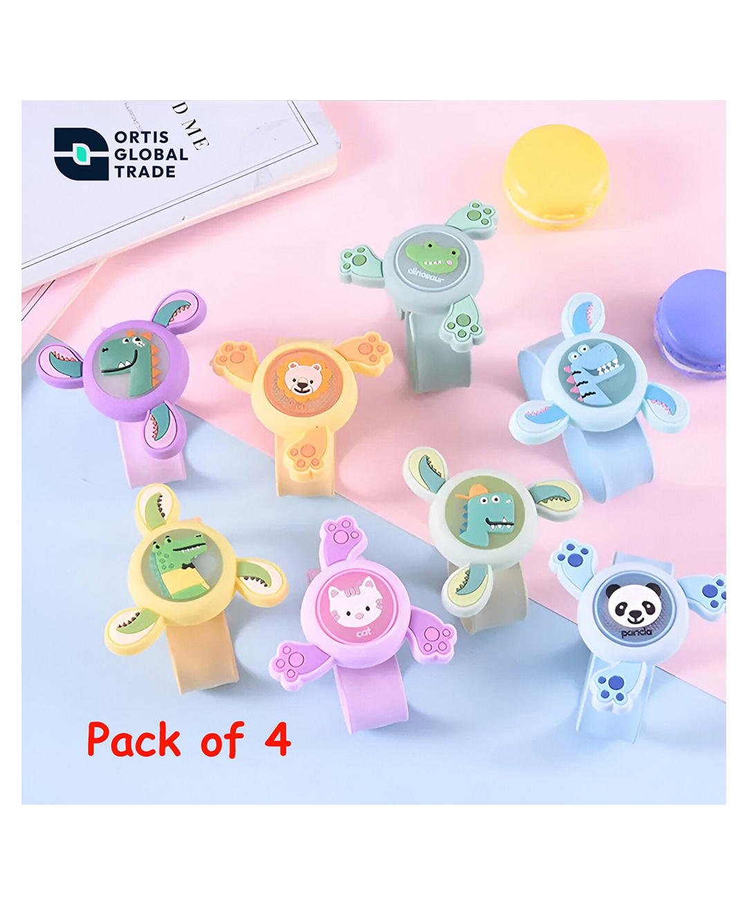 Ortis Mosquito Repellent Spinner Bands Pack of 4 (Color & Design May Vary)-picture-18