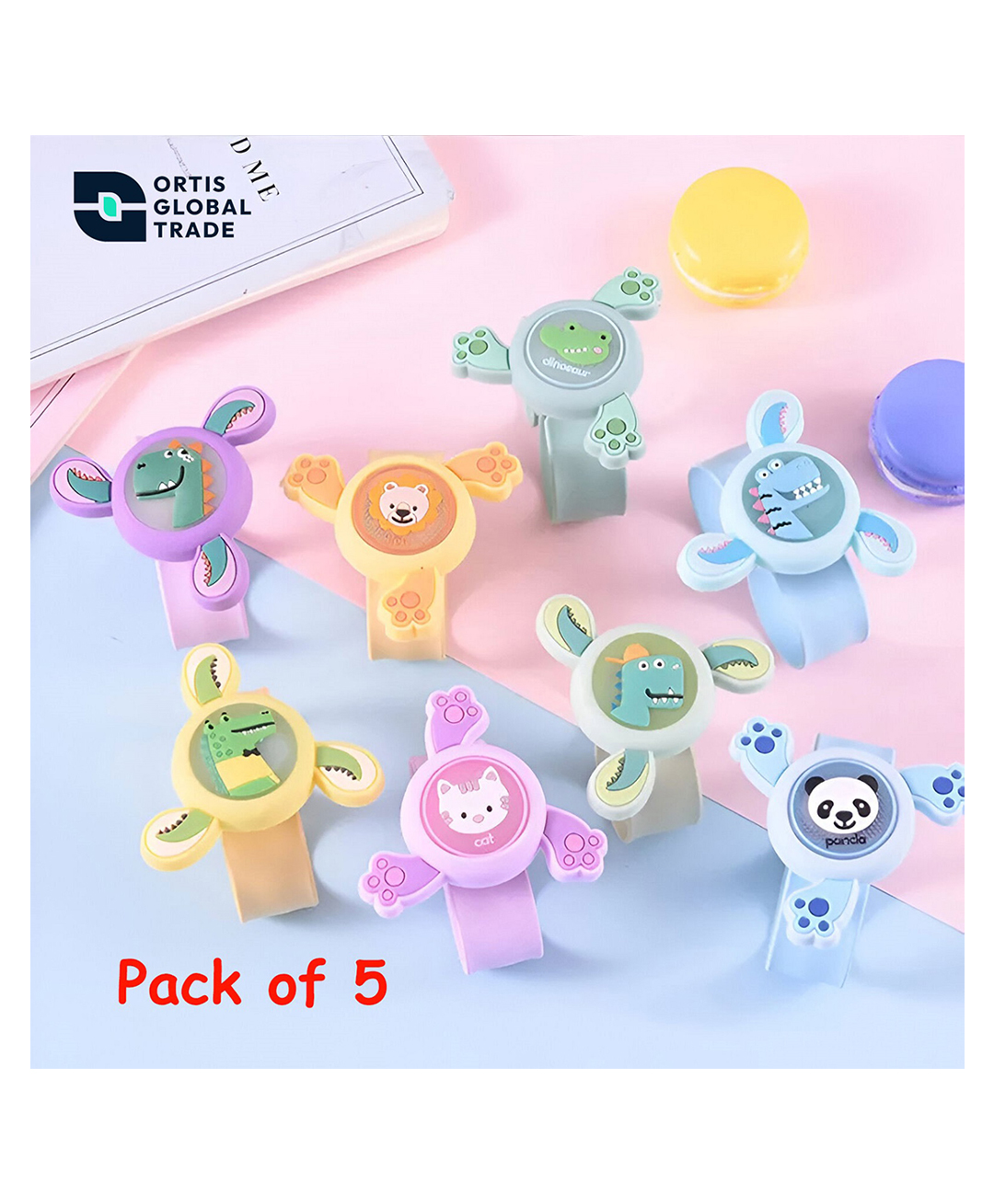 Ortis Mosquito Repellent Spinner Bands Pack of 5 (Color & Design May Vary)-picture-17