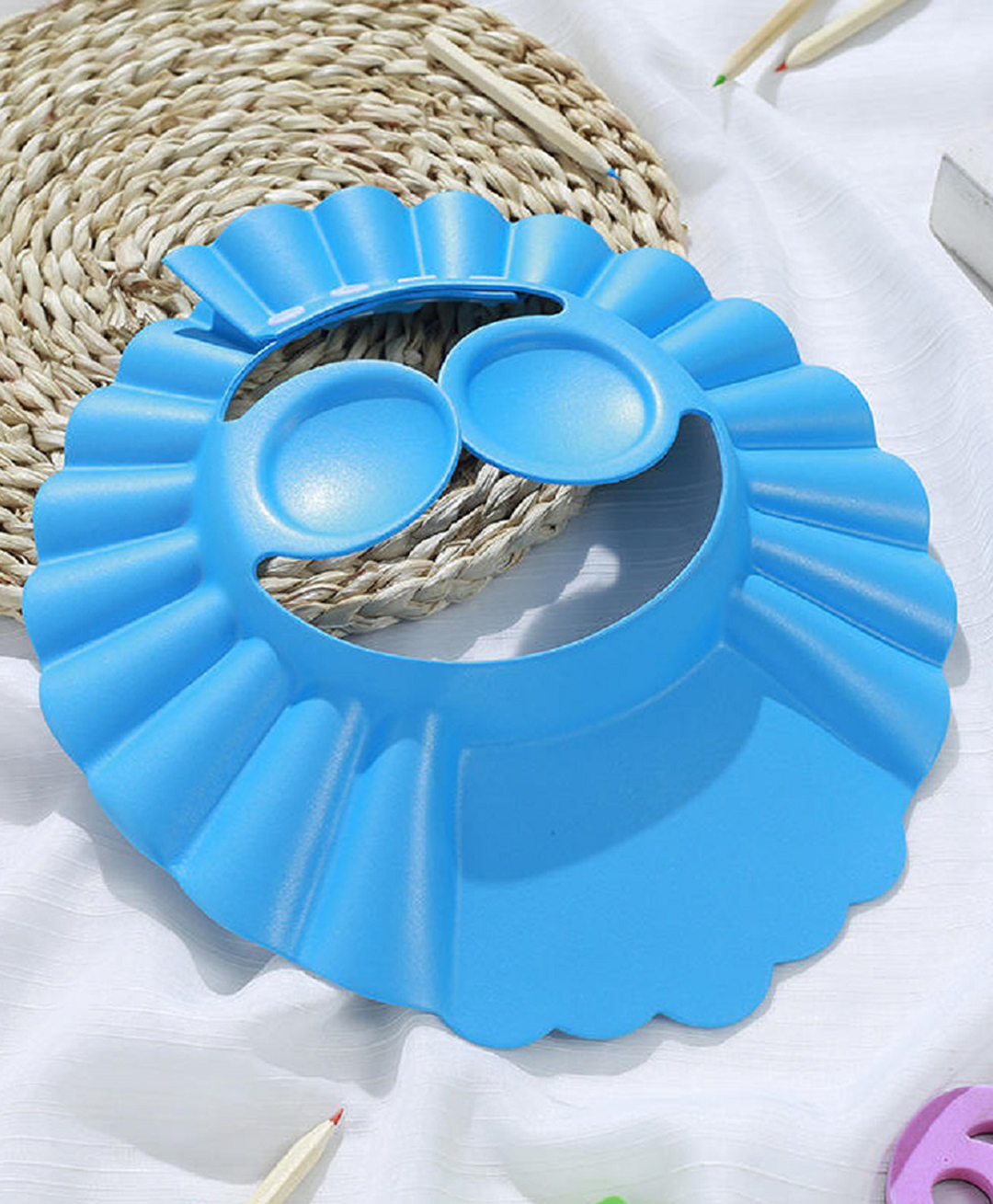 Ortis Adjustable Bathing Baby Shower Cap - Blue-image-16