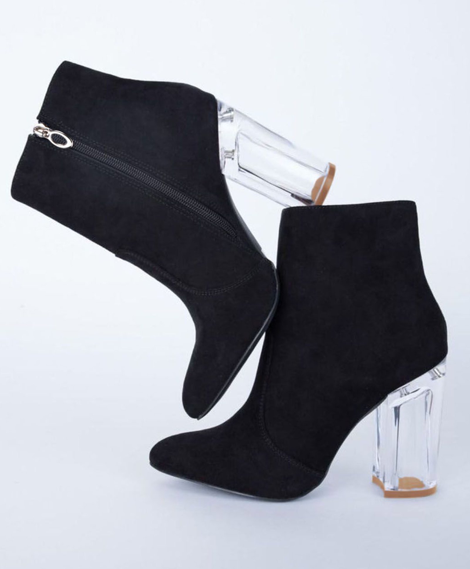 Shoetopia Solid Zipper Closure Boots - Black-picture-16