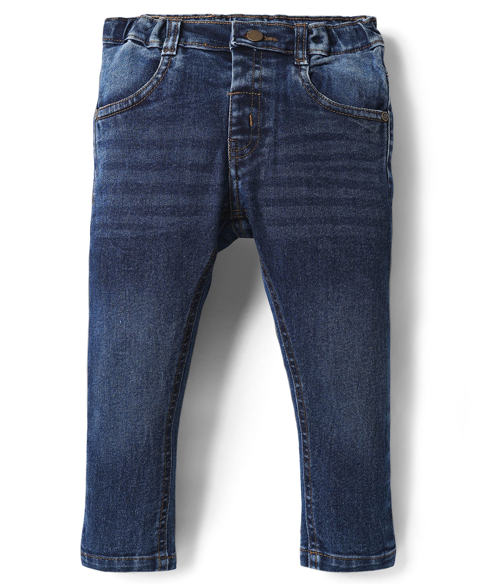 Simply Premium Denim Full Length Washed Jeans - Navy Blue-picture-11