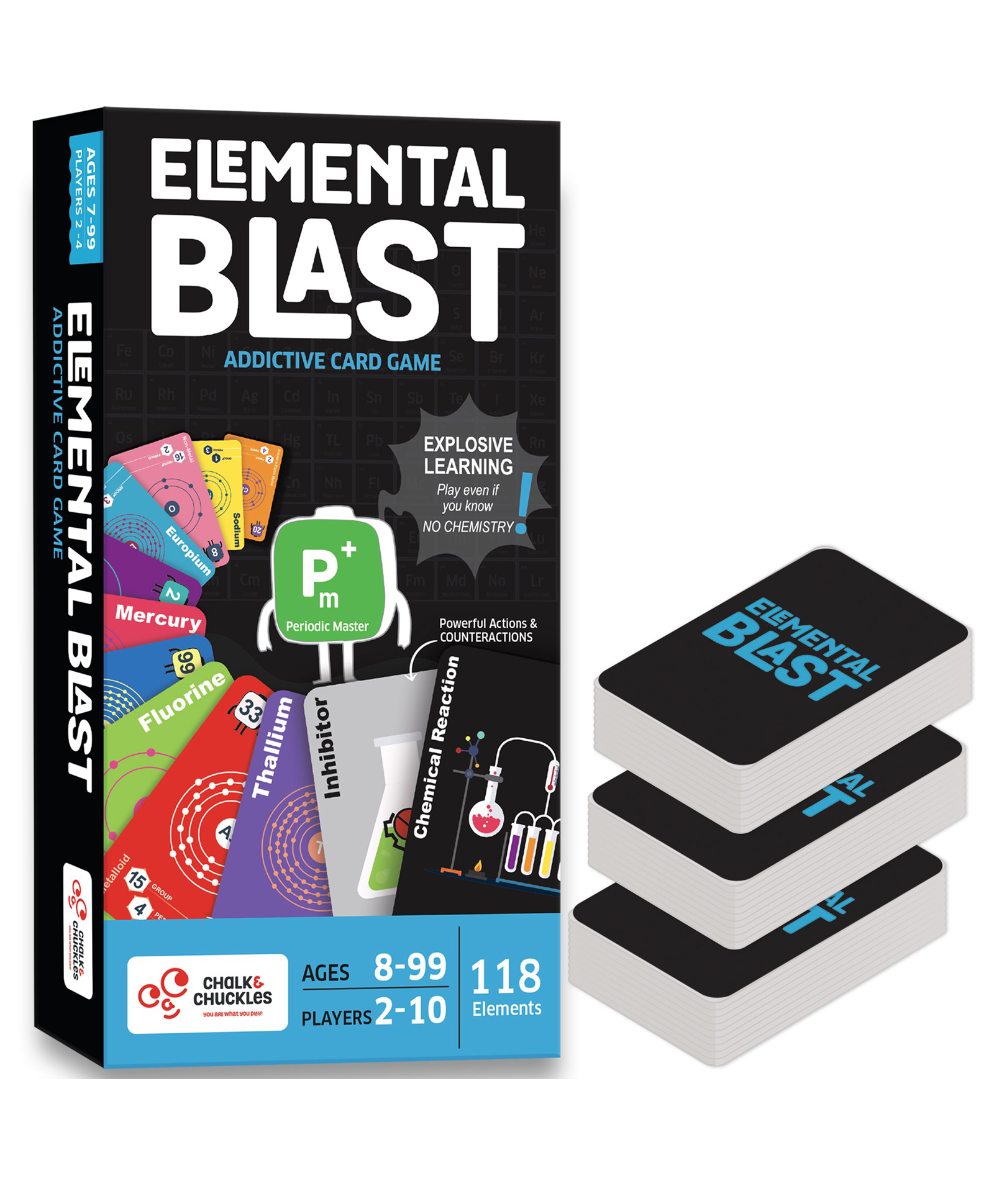 Chalk and Chuckles Card Game- Elemental Blast Chemistry Game for Kids-picture-20