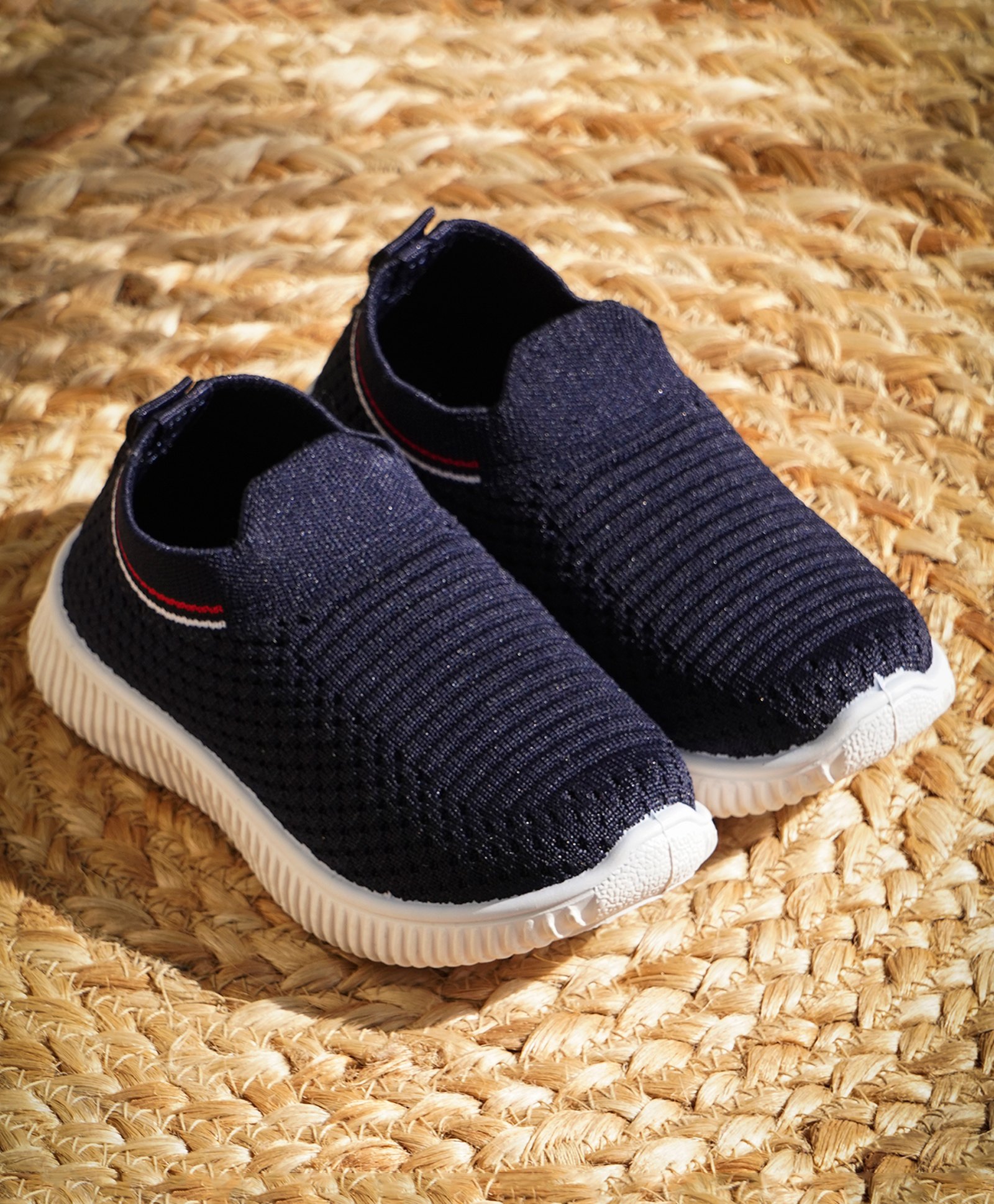 KATS Mesh Detailed Slip On Shoes - Blue-picture-44
