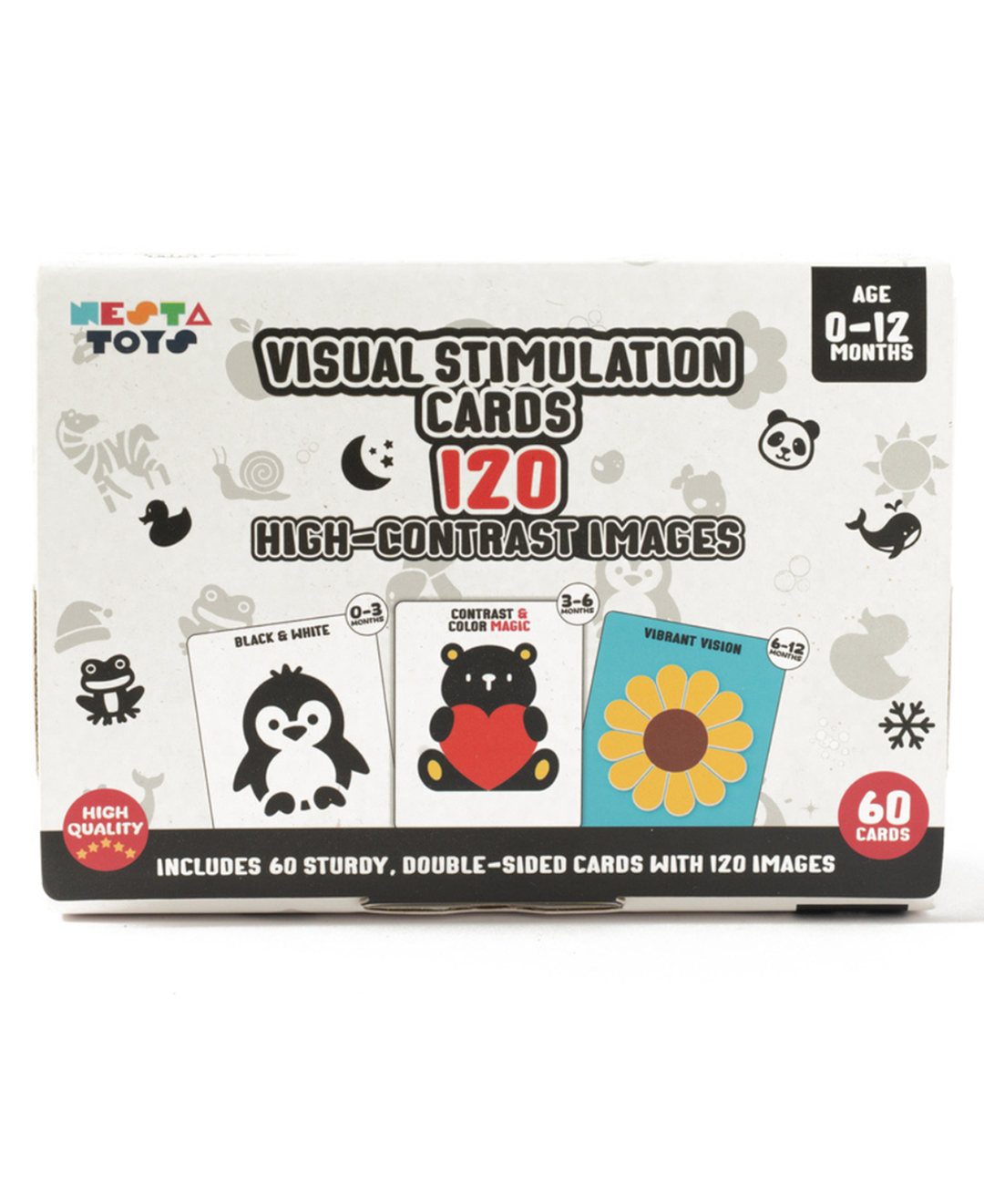 Nesta toys Visual Stimulation Learning Activity Card for Babies-image-36