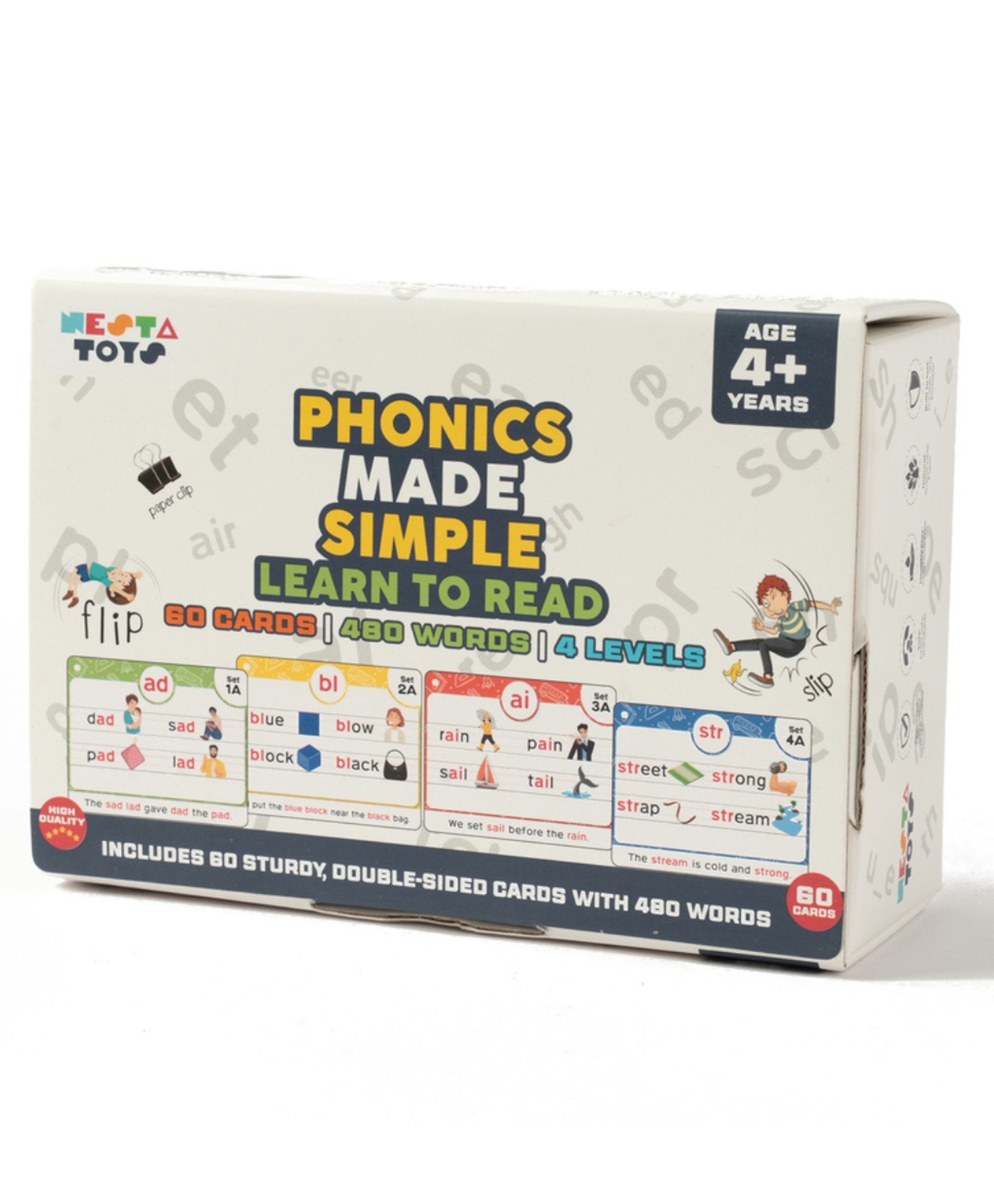 Nesta toys Phonics Flash Cards - Learn to Read in 20 Stages-picture-13