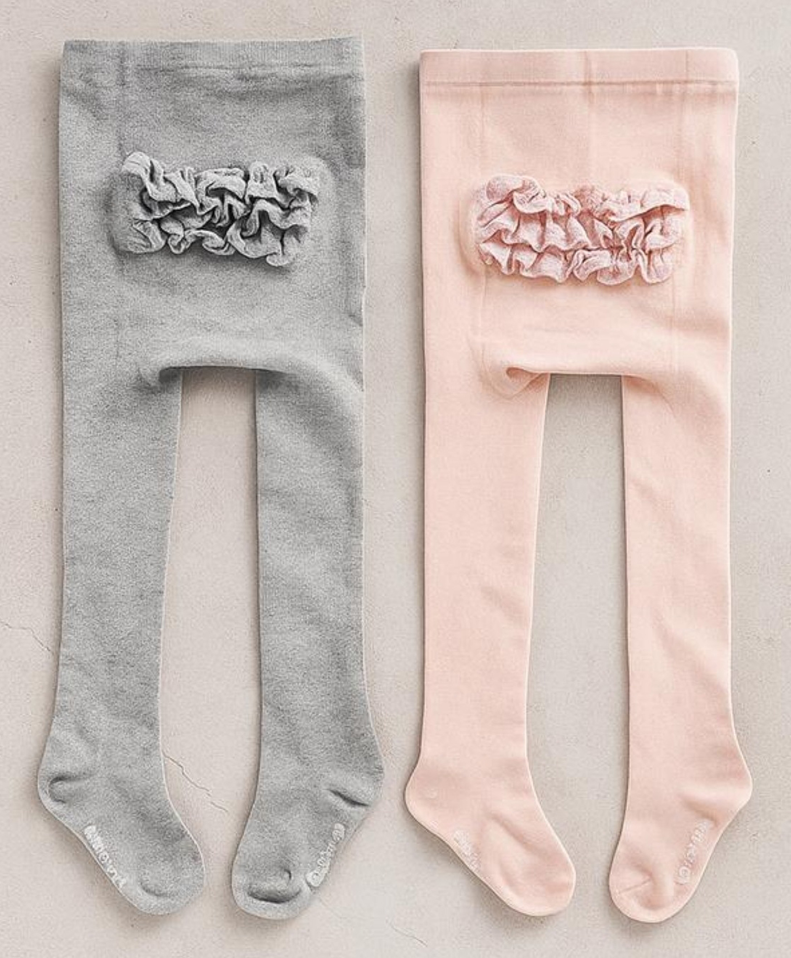 SYGA Pack of 2 Cotton Solid Stockings - Pink & Grey-picture-17