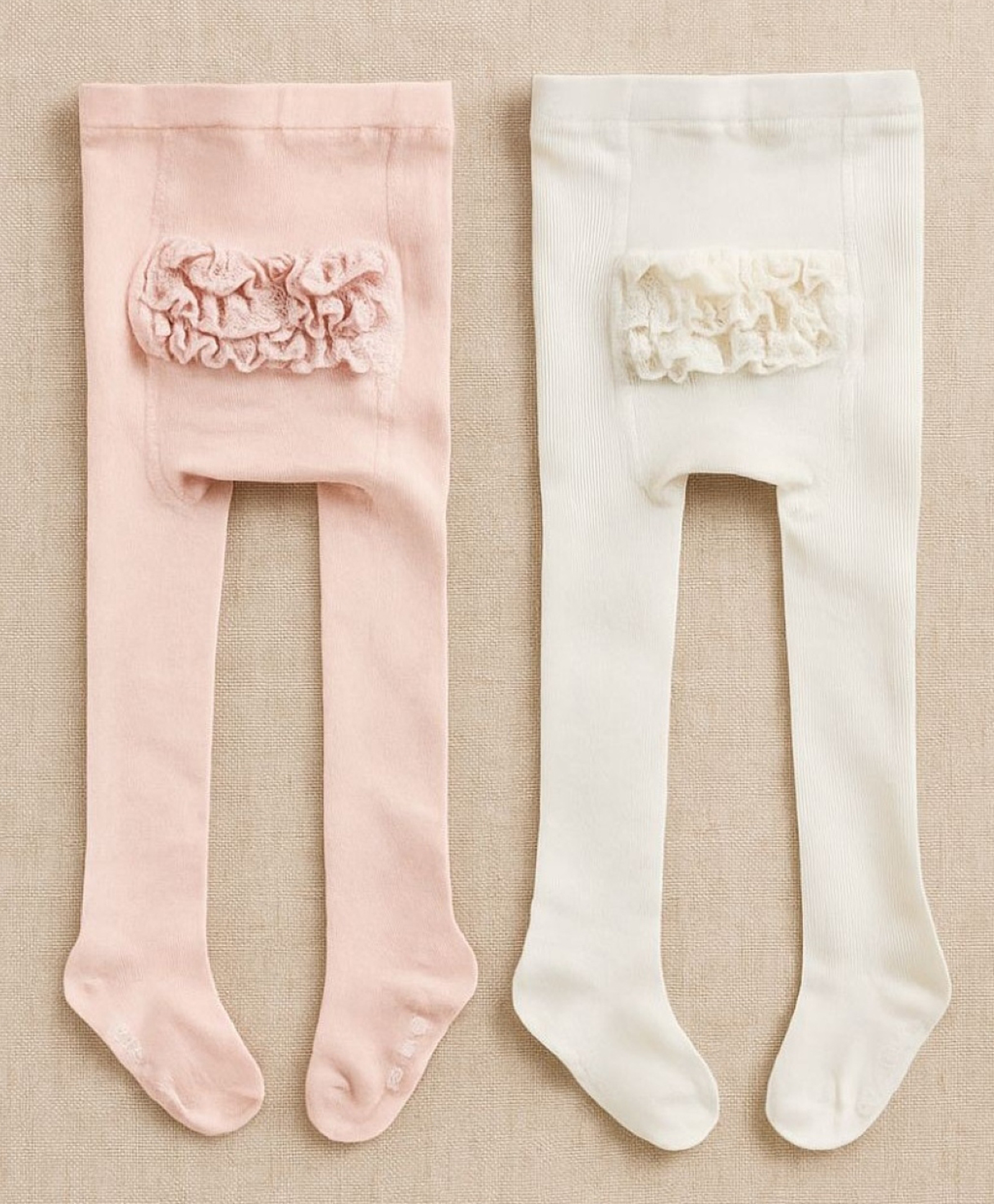 SYGA Pack of 2 Cotton Solid Stockings - Pink & White-picture-20