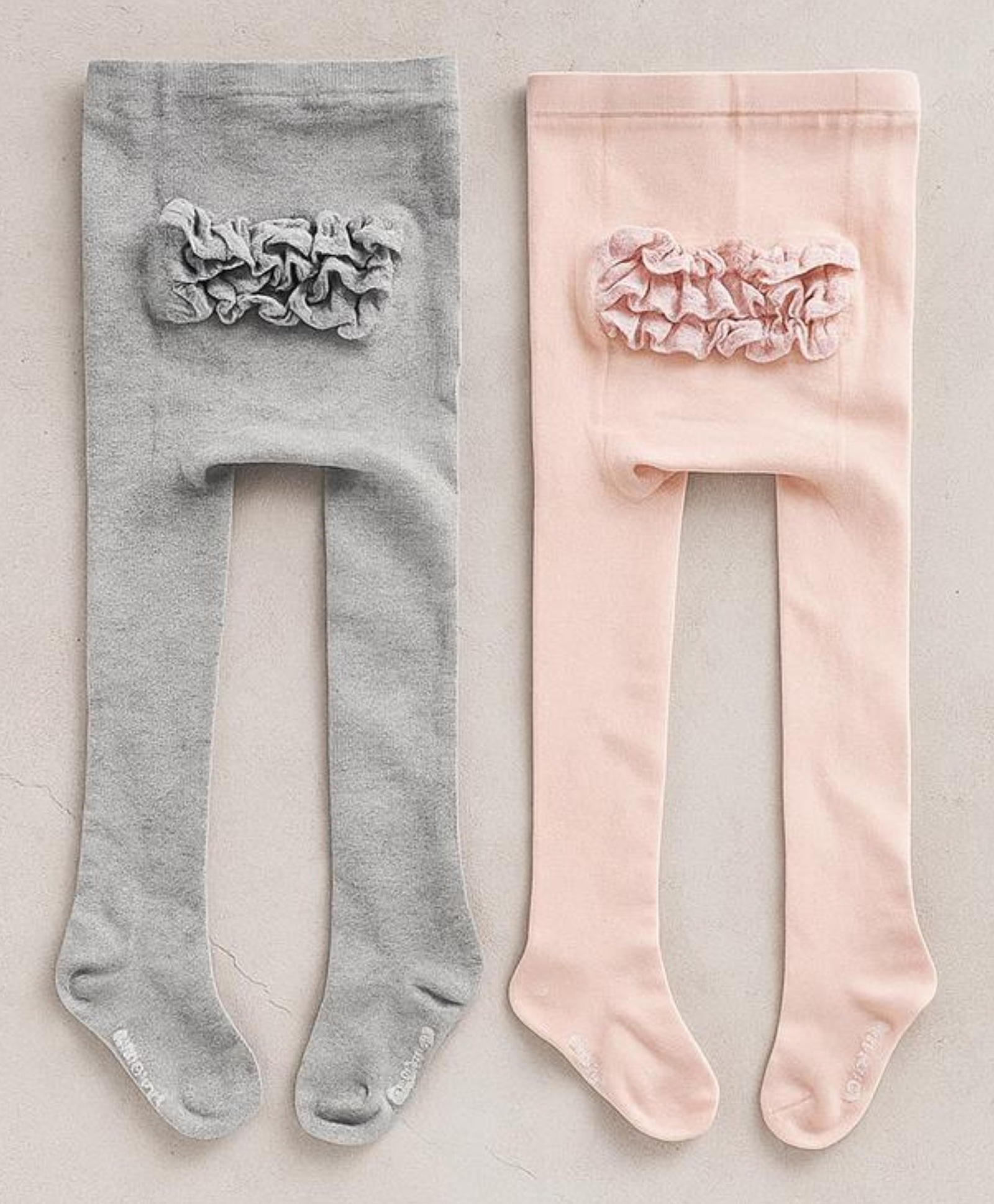 SYGA Pack of 2 Cotton Solid Stockings - Pink & Grey-image-21