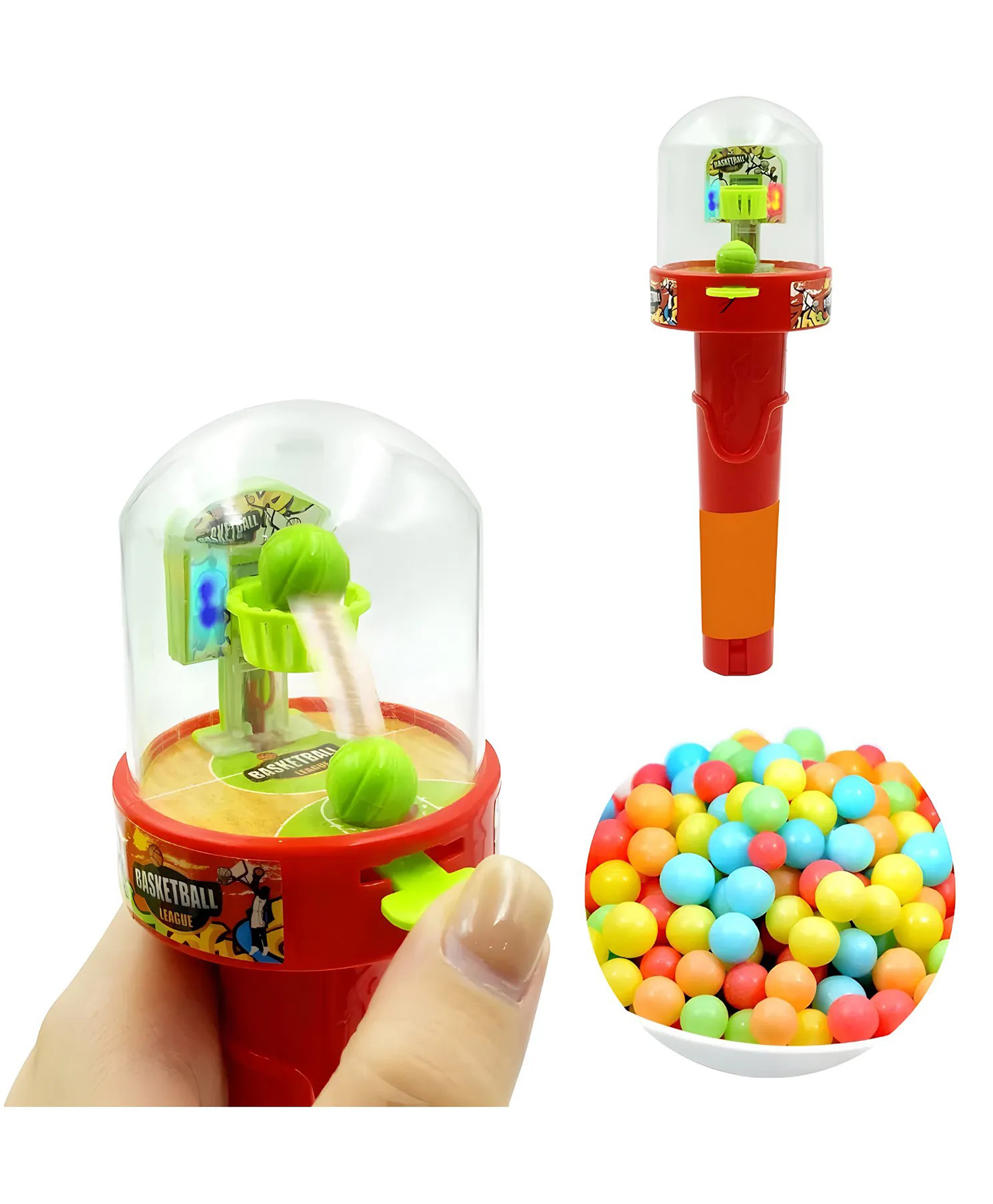 AKN TOYS Mini Basketball Shooting Games Basketball and Shoot Basketball Party Favors Basketball Handheld Game- ( PACK OF 1- COLOR MAY VARY )-image-39