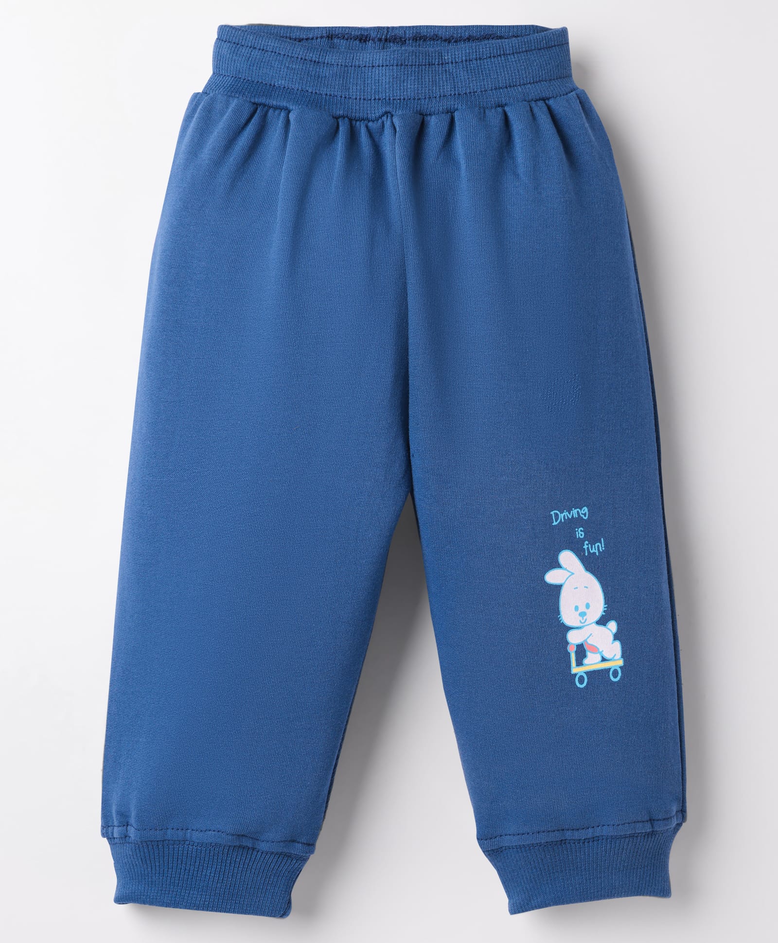 Tango Looper Knit Full Length Lounge Pant With Animal Print - Blue-image-18