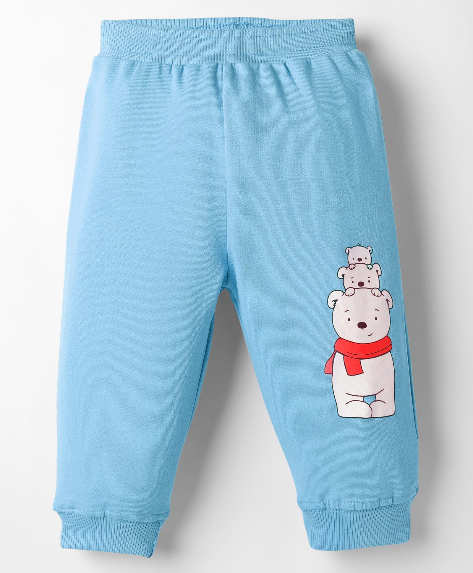 Tango Looper Knit Full Length Lounge Pant With Animal Print - Light Blue-picture-27