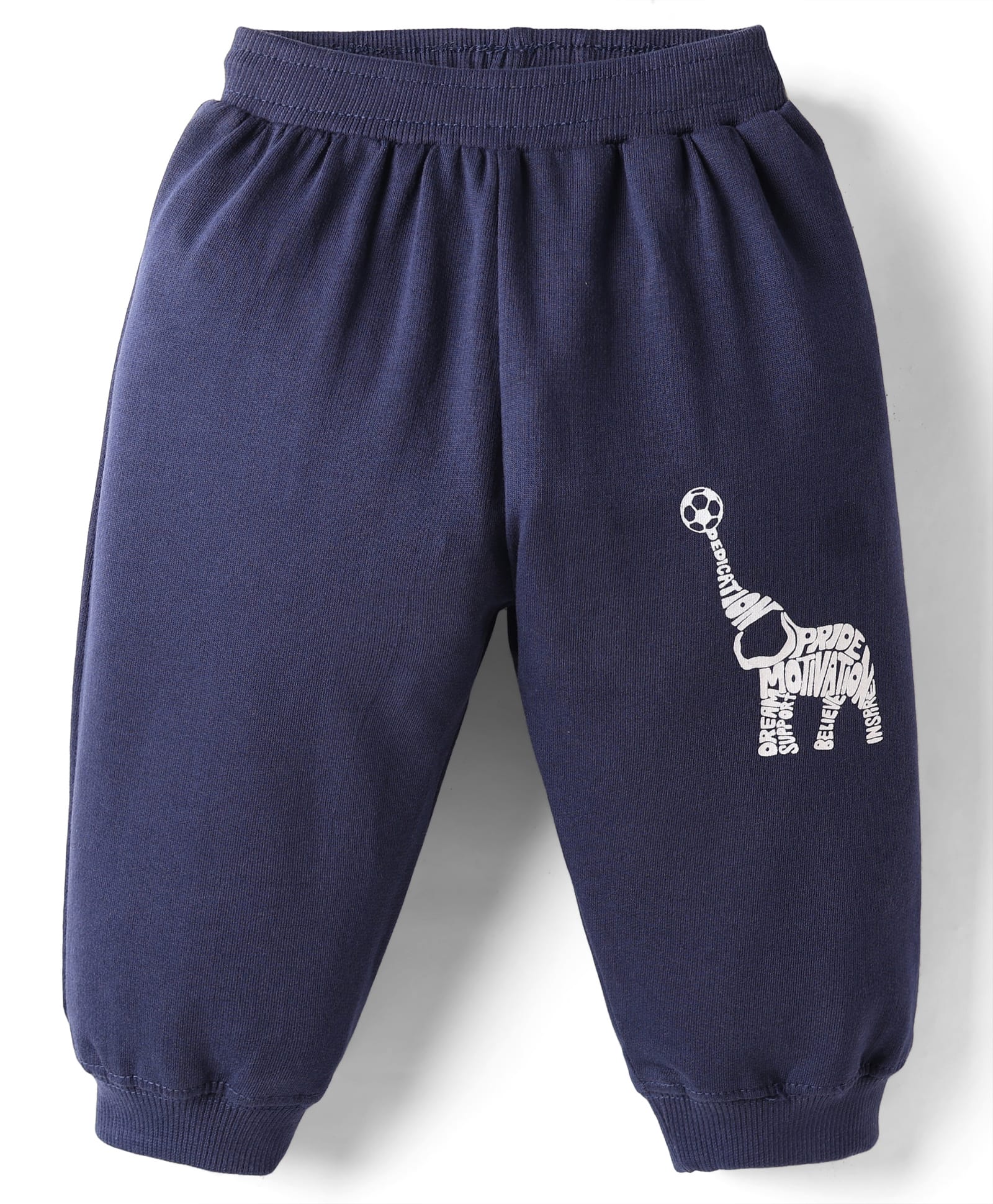 Tango Looper Knit Full Length Lounge Pant With Animal Print - Navy Blue-picture-26