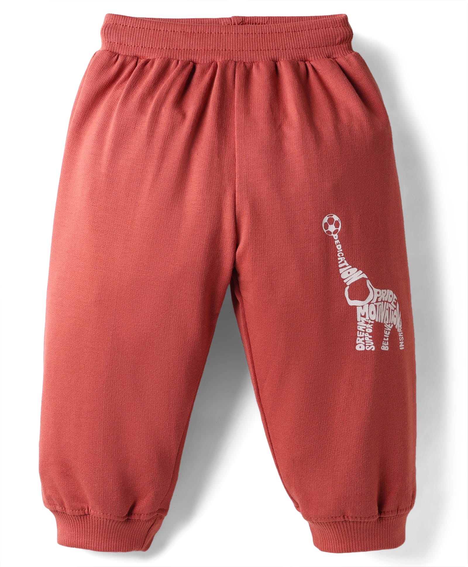 Tango Looper Knit Full Length Lounge Pant With Animal Print - Red-picture-8