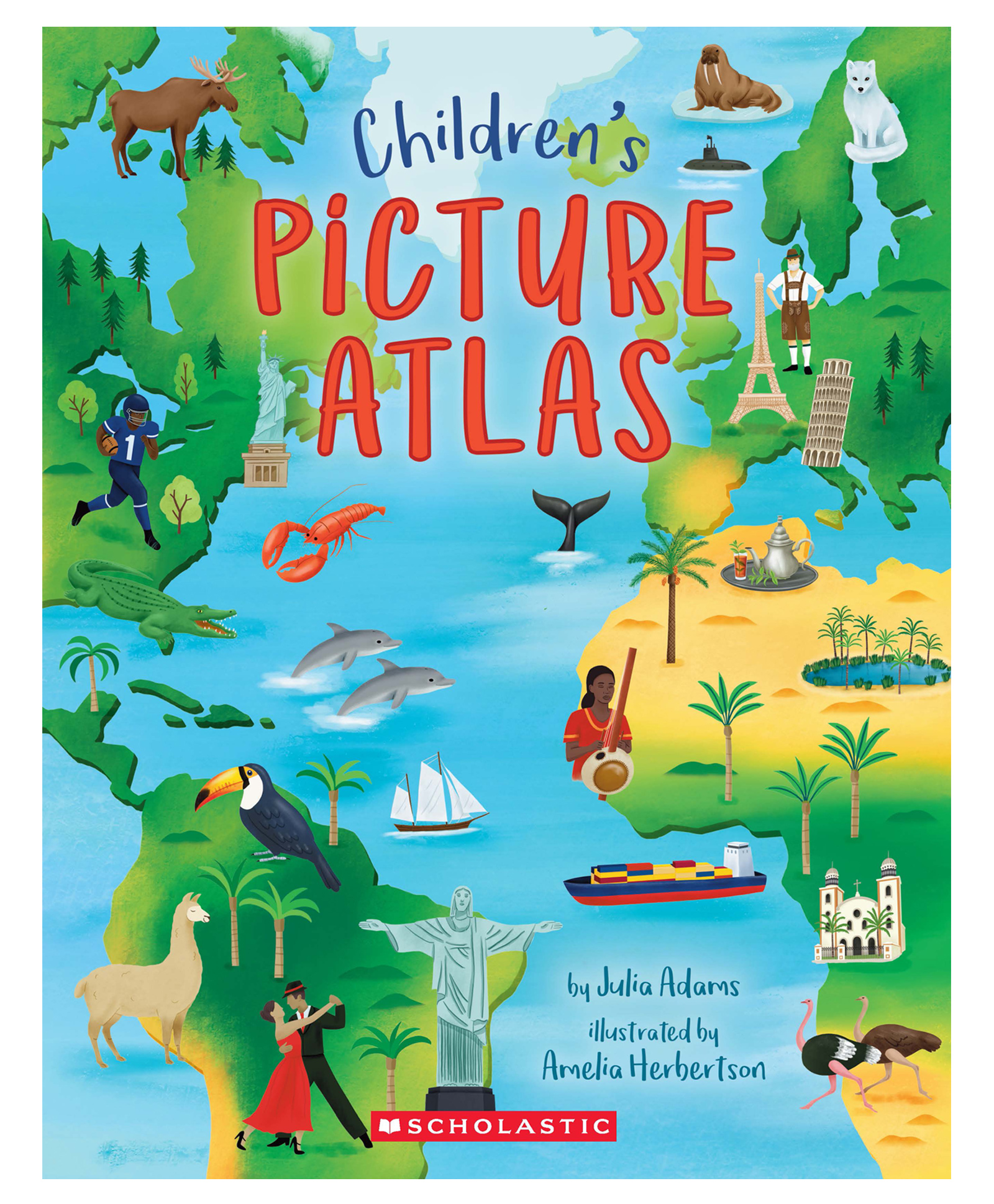 Children's Picture Atlas Reading & Learning Books Julia Adams - English-image-28