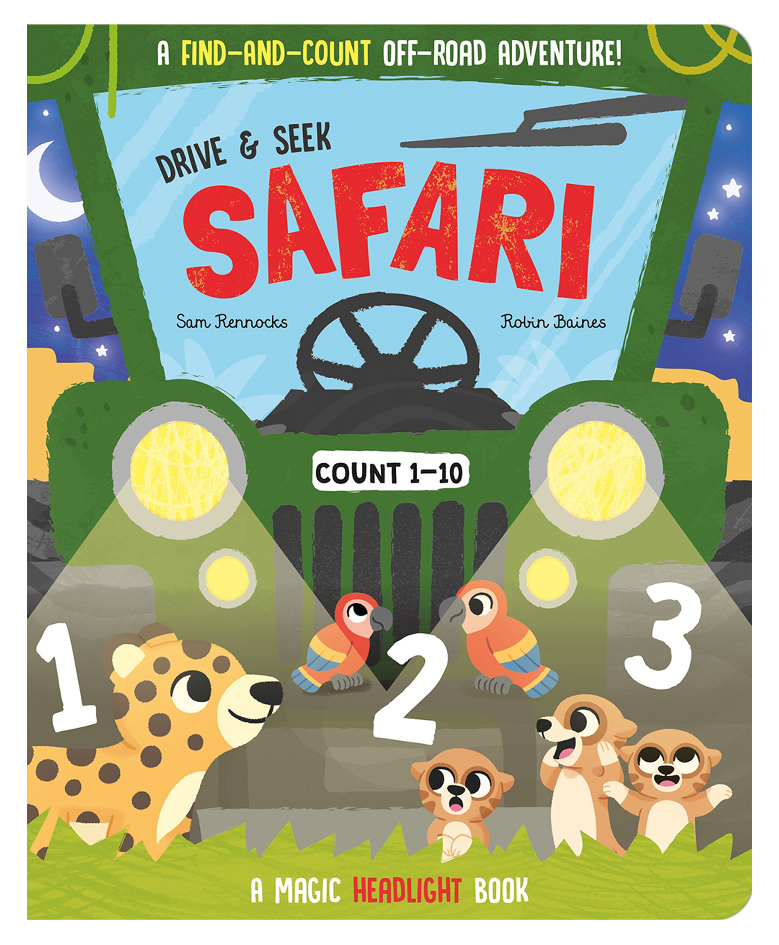 Drive & Seek-Safari Board Book By Jenny Copper - English-image-35