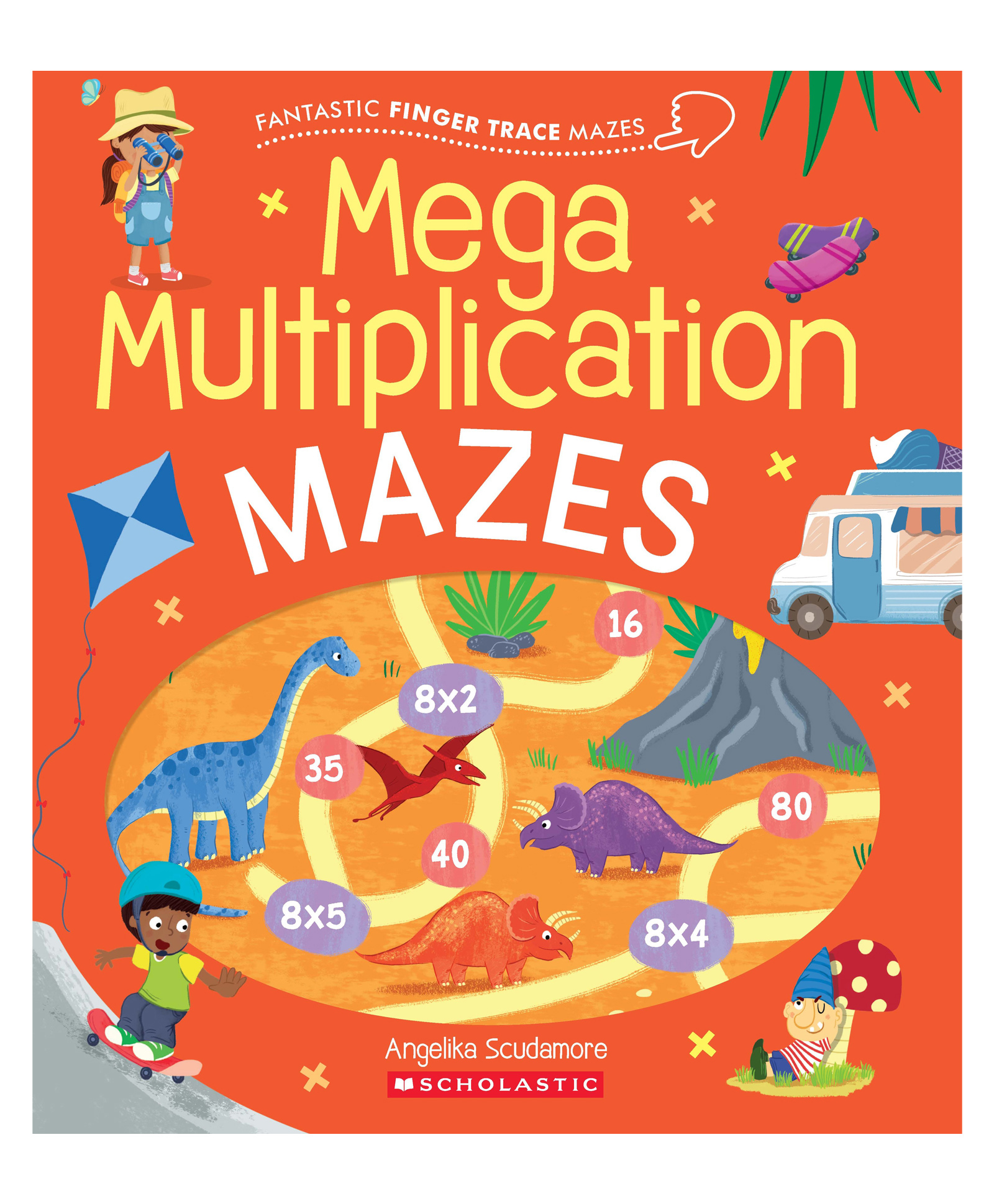 Fantastic Finger Trace Mazes: Awesome Multiplication Mazes Reading & Learning Books Catherine Casey - English-image-19
