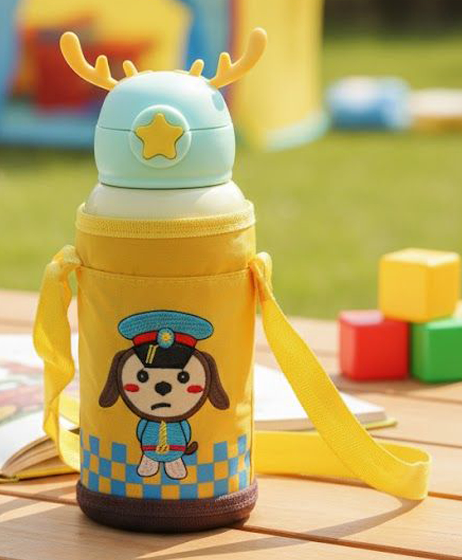 Rushabh Novelty Insulated , BPA Free, leakproof, hot and cold, bottle for school, college, office and travelling Water Bottle - 1245-Yellow -500ml-image-30