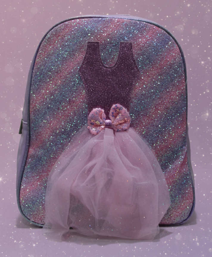 Rushabh Novelty School Bag 8379-802-Purple-12 Inch-Glitter Baby Frock-picture-33