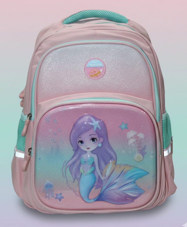 Rushabh Novelty School Bag 18-15L-Mermaid-16 Inch-Mermaid-picture-26