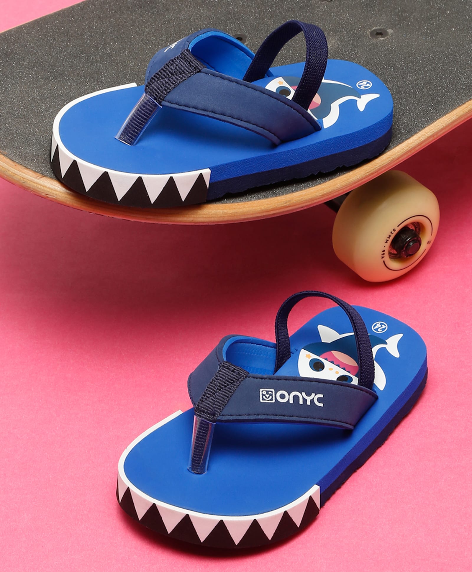 ONYC Shark Designed Flip Flops - Royal Blue-picture-11