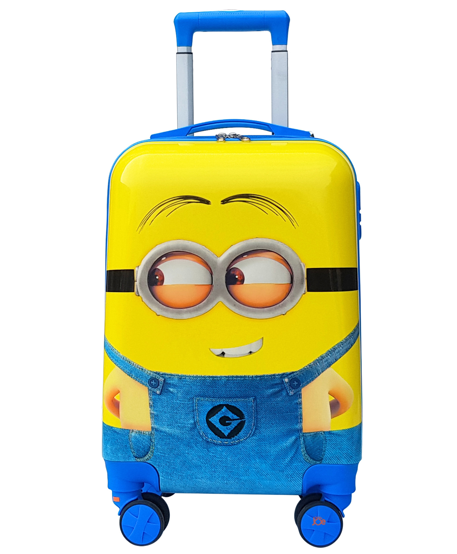 Junior Joe 20 Inch Kids Trolley Bag, Polycarbonate Hard Shell, Cabin Size travel Luggage with Spinner Wheels