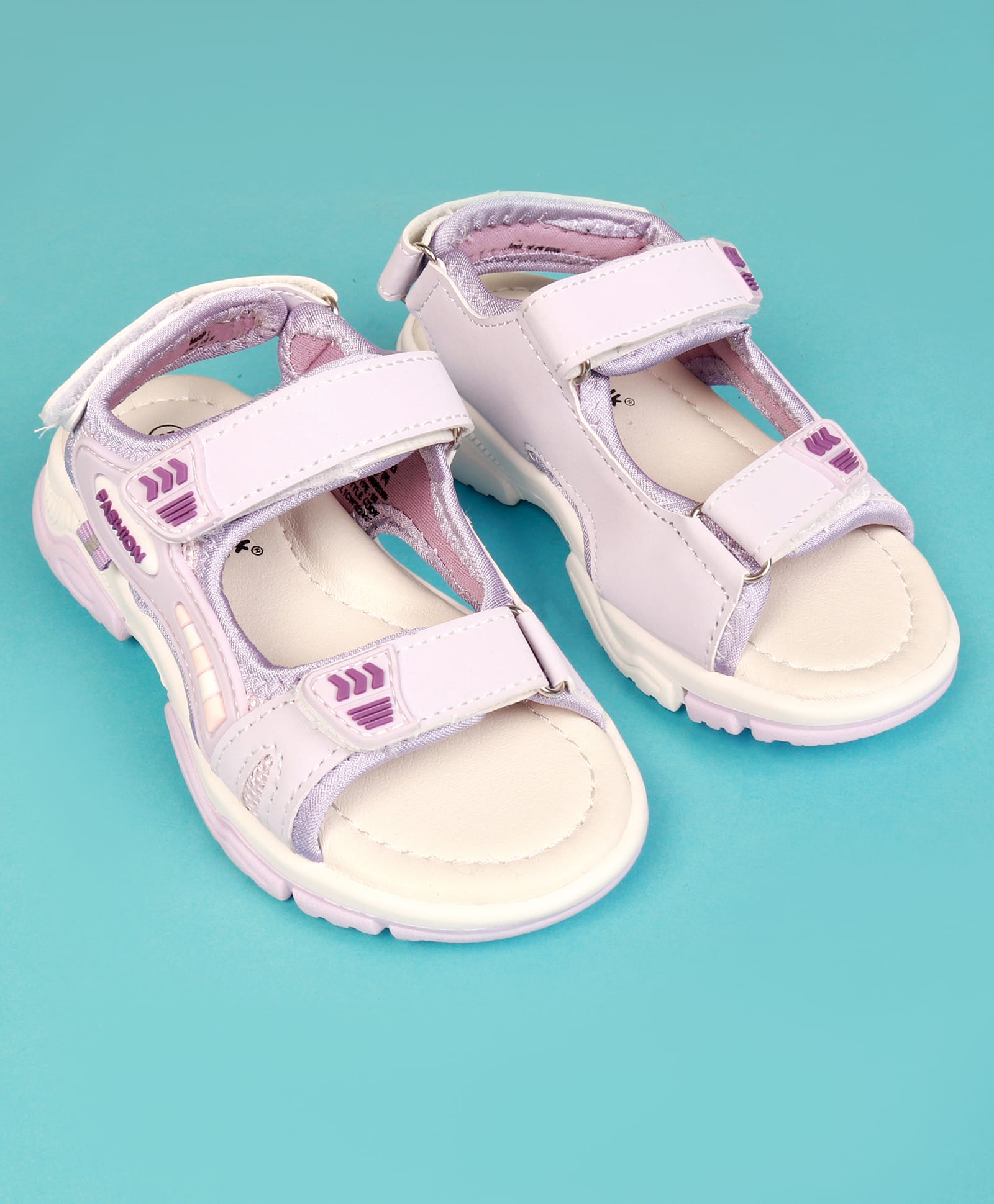 Cute Walk by Babyhug Velcro Closure Sandals With Applique - Purple-picture-20