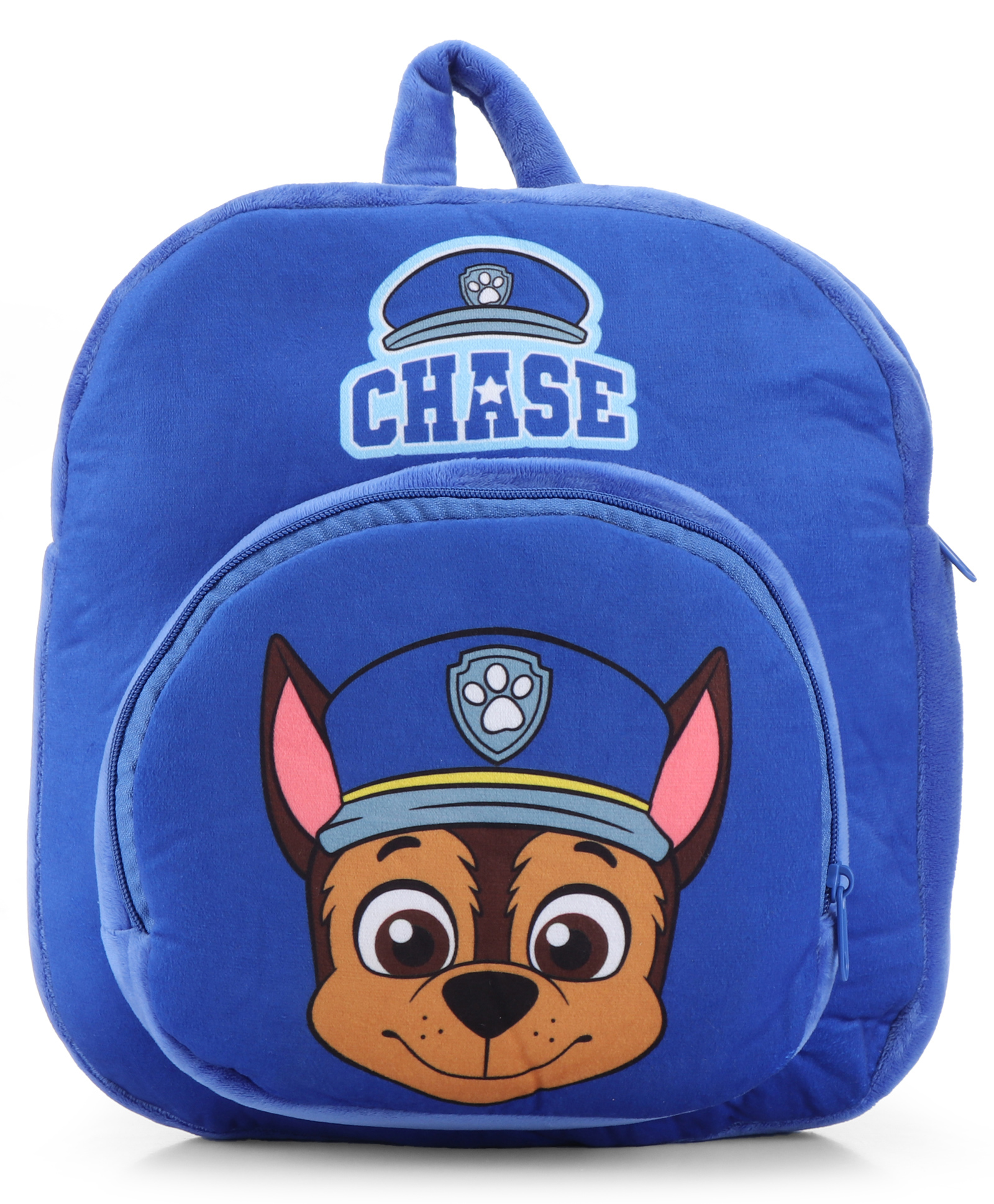 Paw Patrol Chase Printed Soft Plush Backpack - Height 12 Inches-image-1