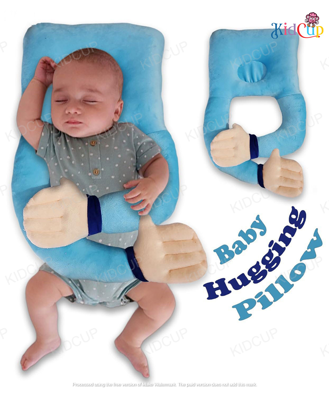 Kidcup Baby Hugging Pillow for Head Shaping Pillow - Sky Blue-image-11