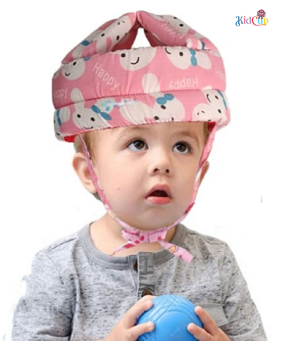 Kidcup Adjustable Cushioned Baby Safety Helmet Happy Pink (Print May Vary)-picture-27