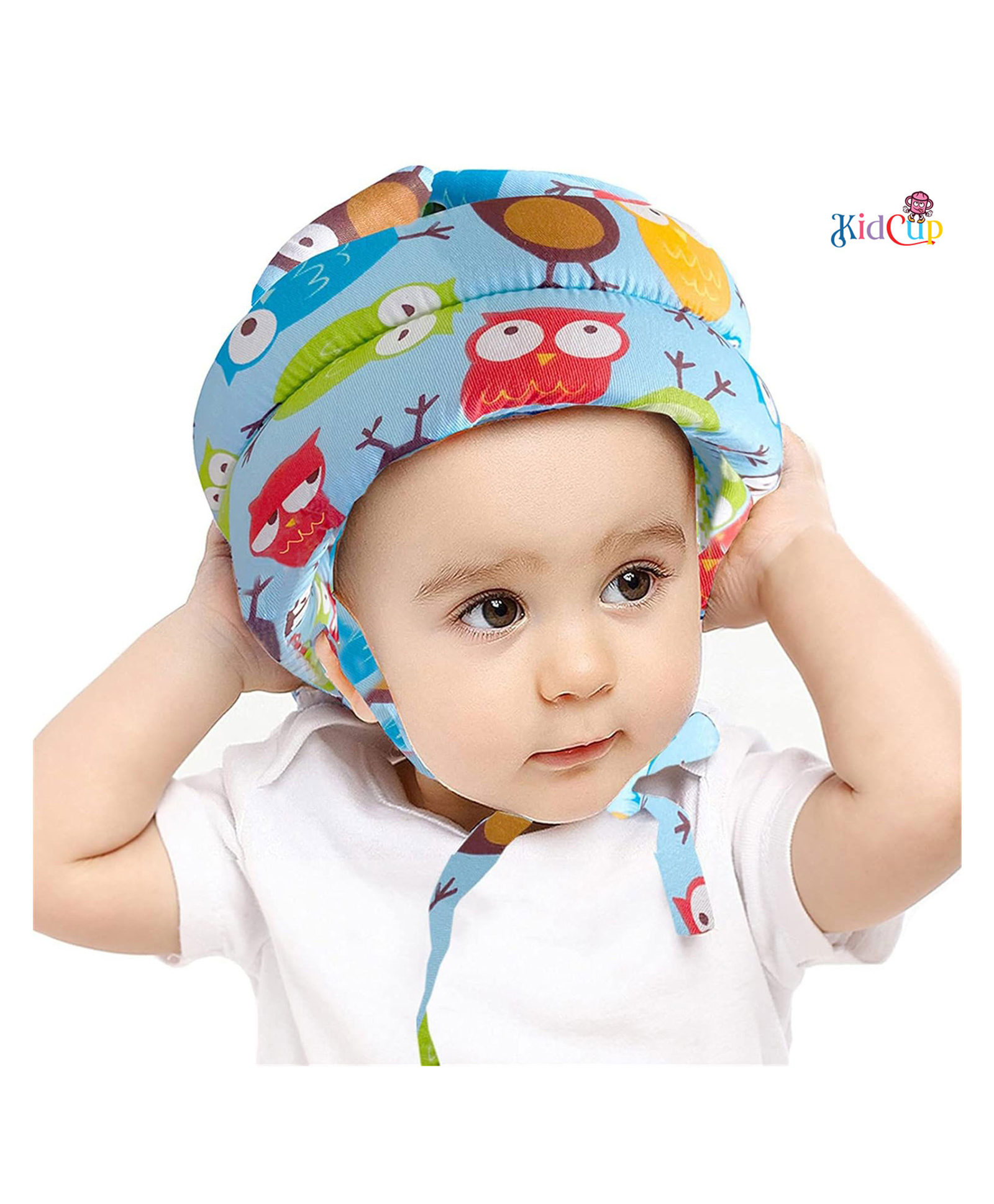Kidcup Adjustable Cushioned Baby Safety Helmet (Print & Color May Vary)-image-12