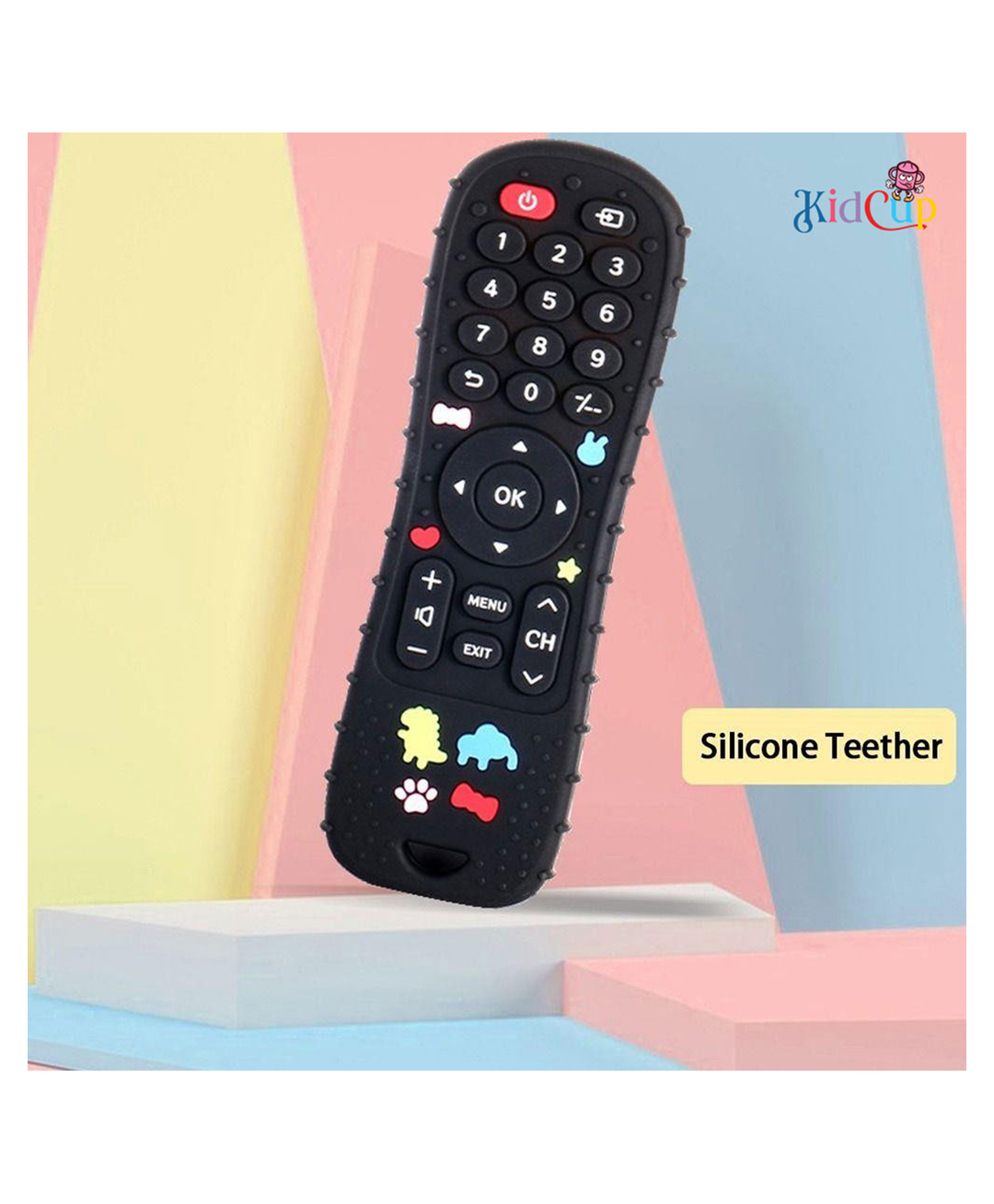 Kidcup Remote Control Teether Toy for Babies (Colour & Design May Vary)-image-39