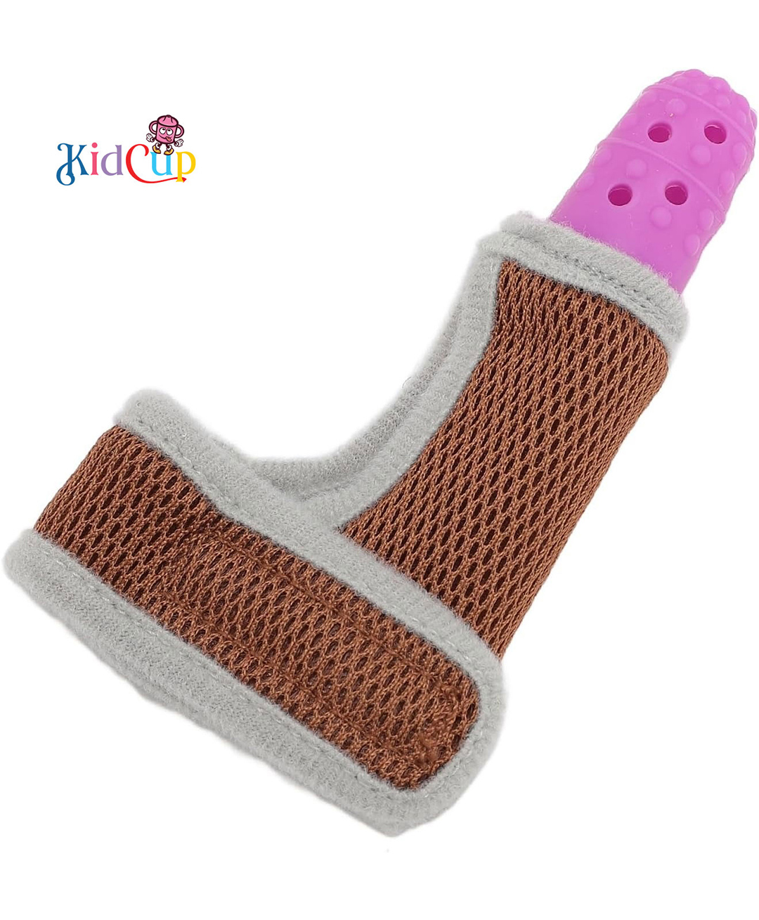 Kidcup Baby Finger Guard Adjustable Protector Soft Silicone Stop Sucking Glove - Pink-image-30