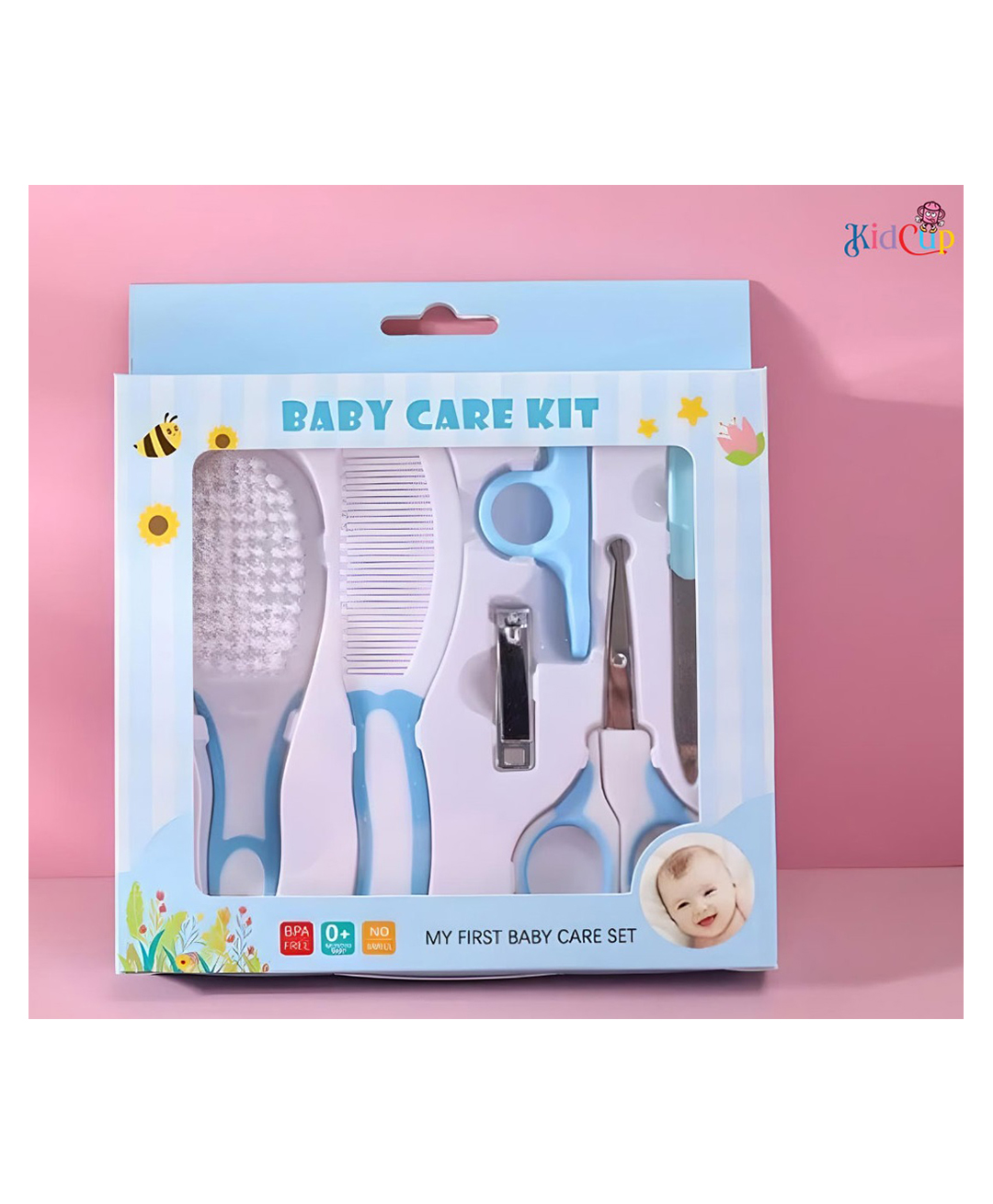 Kidcup Portable Baby Care Grooming Kit Pack of 6 - Blue-image-47