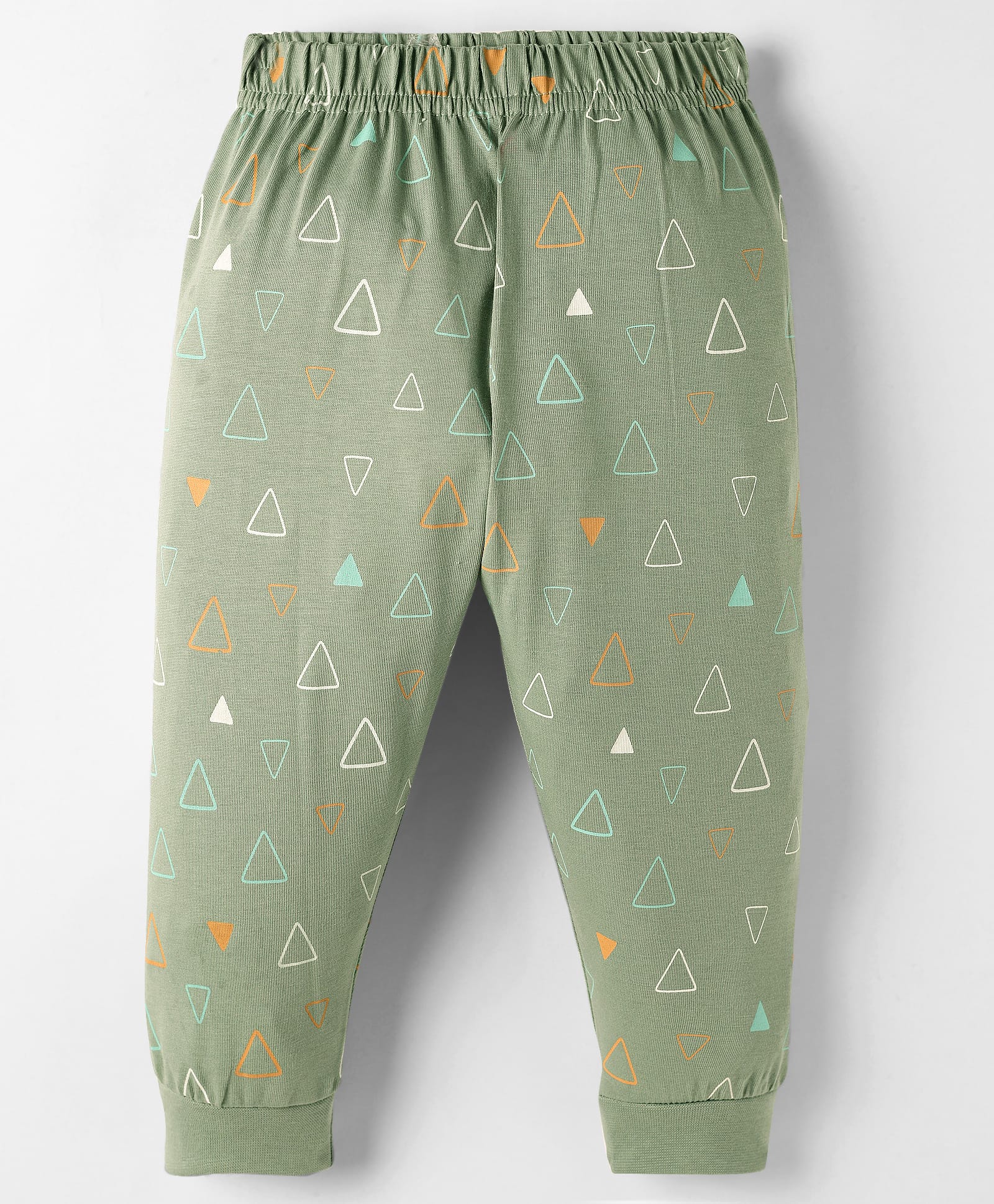 Ollypop Sinker Knit Full Length Lounge Pant with Triangle - Olive Green-picture-9
