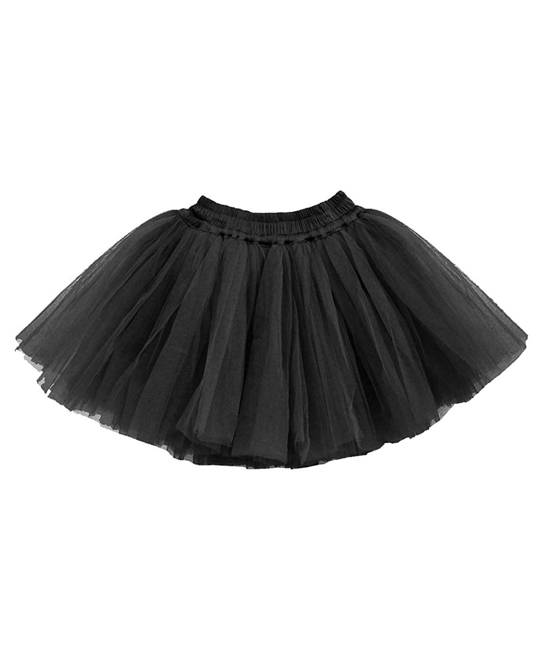 Tilism Woven Solid Tutu Skirt - Black-picture-5