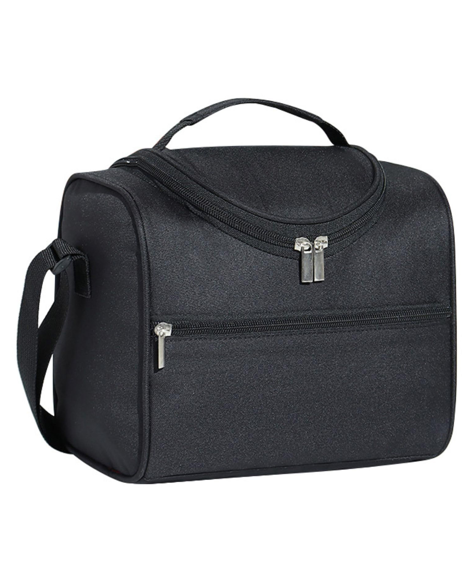 FunBlast Multipurpose Insulated Travel Lunch Bag with Adjustable Strap Black-image-38