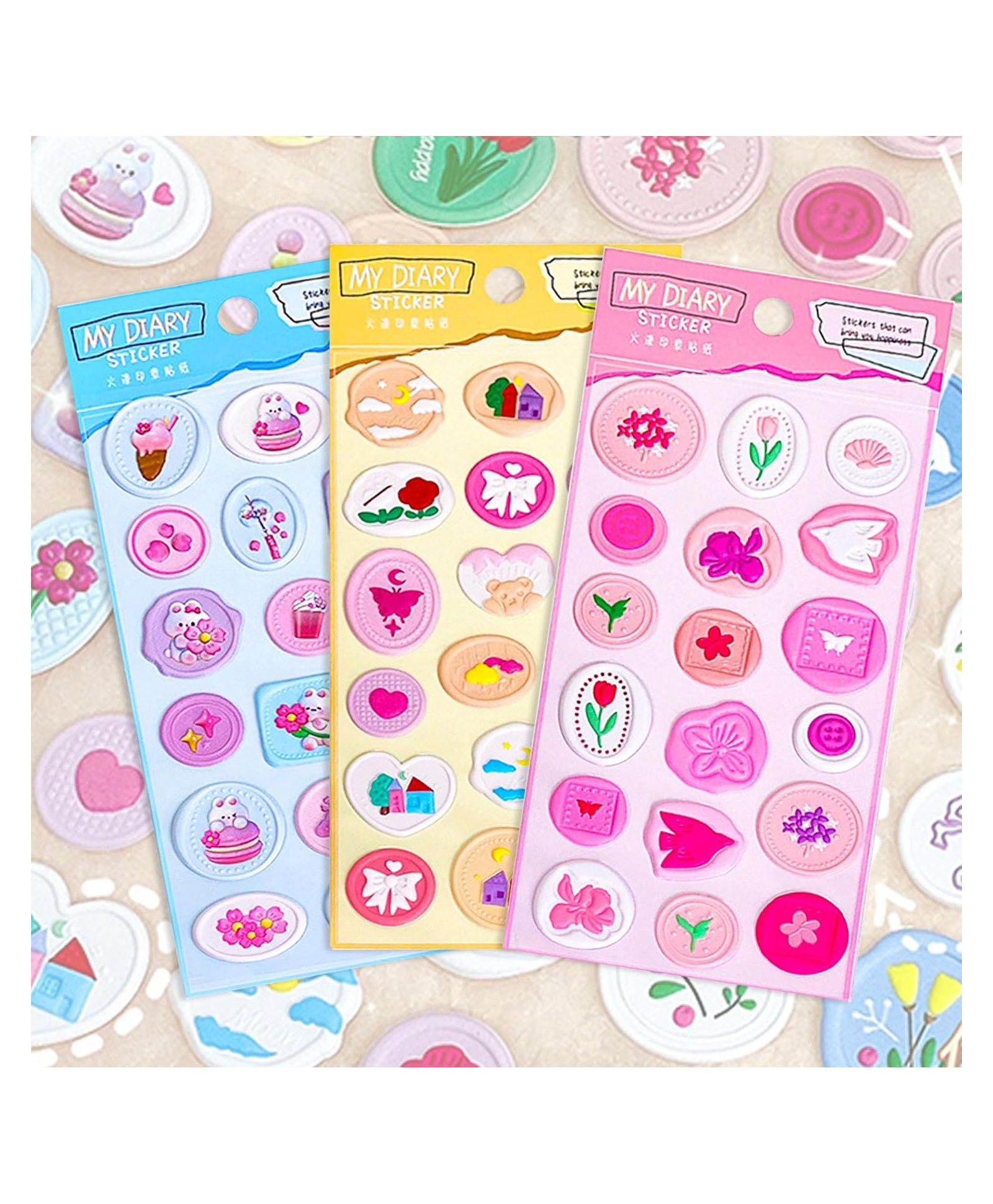 FunBlast 3D Cute Seal Stickers for Kids - Pack of 3 Sheets-picture-16