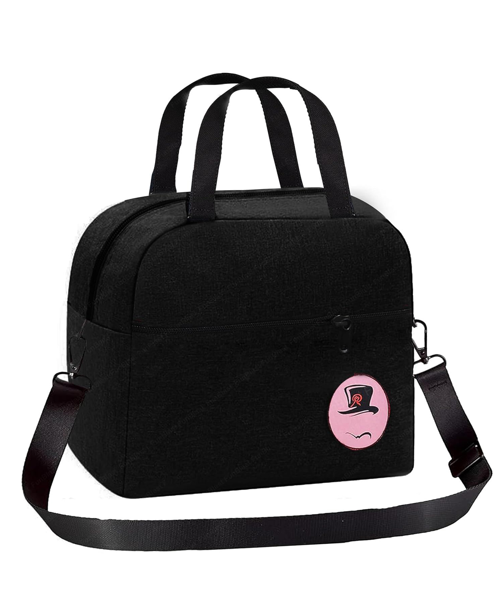 FunBlast Multi-Purpose Insulated Travel Lunch Bag for Office Pack of 1 Black-image-37