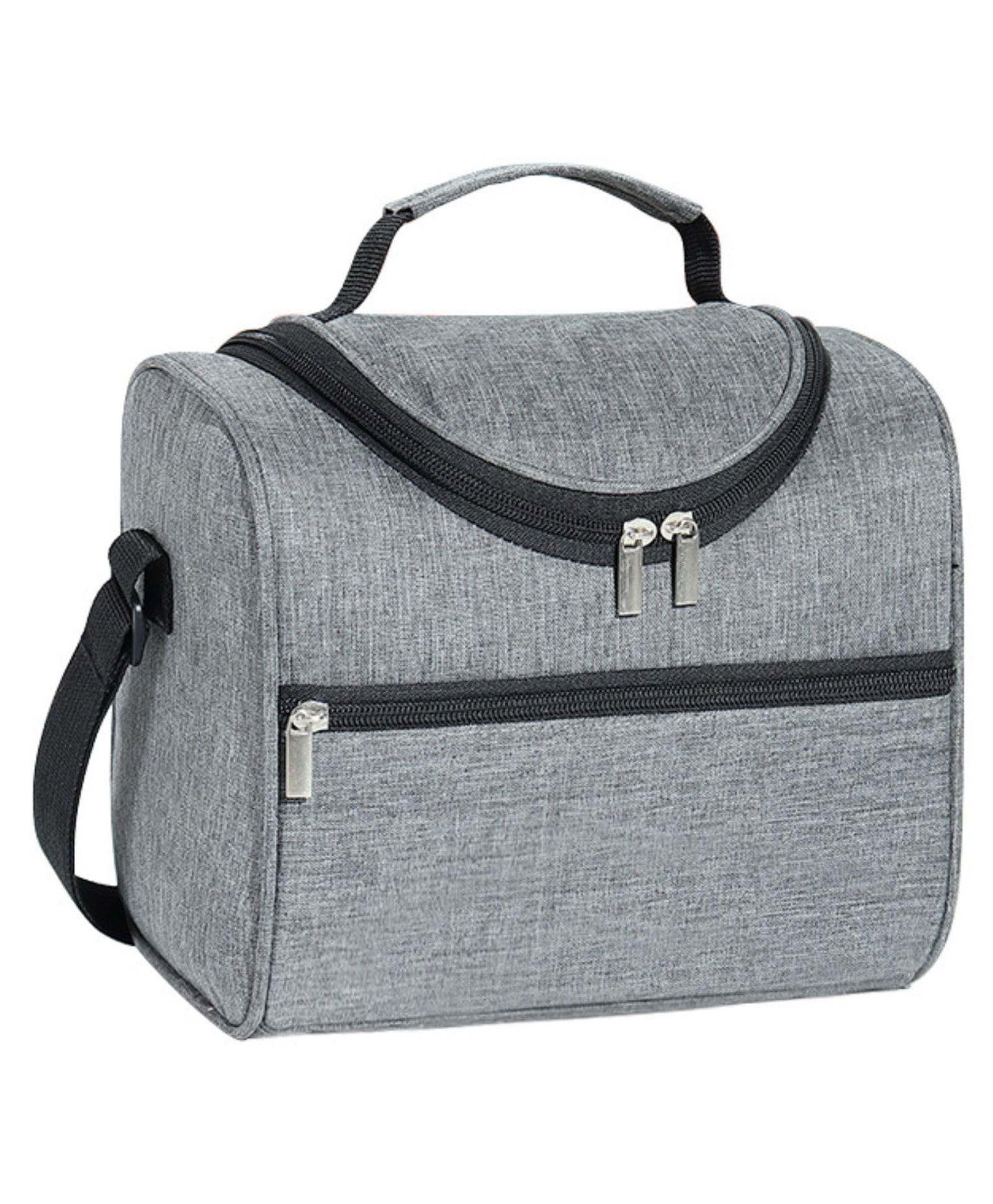 FunBlast Multipurpose Insulated Travel Lunch Bag with Adjustable Strap Grey-picture-27