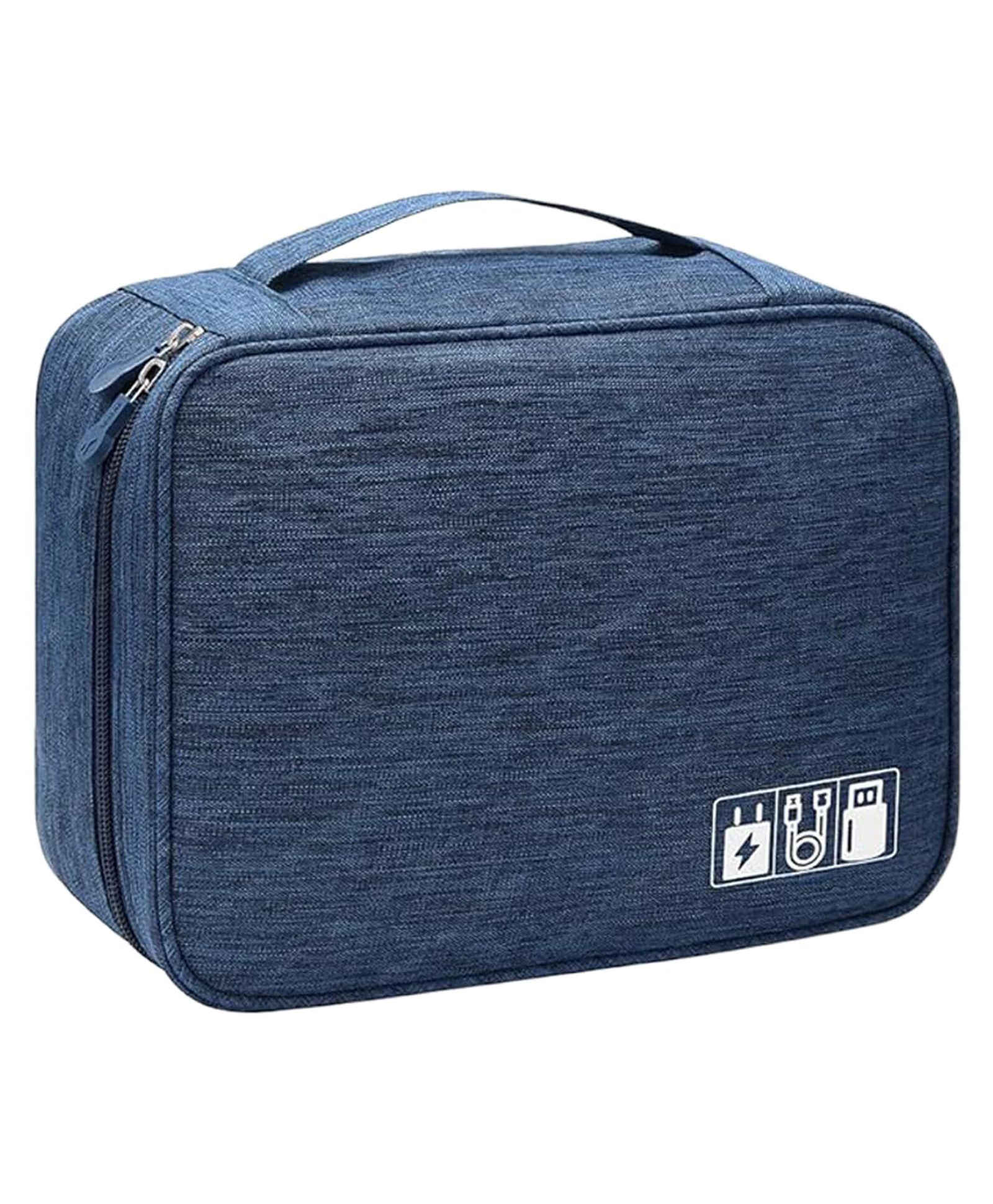 FunBlast Multipurpose Travel Organizer Bag for Electronic Accessories Navy Blue-image-30