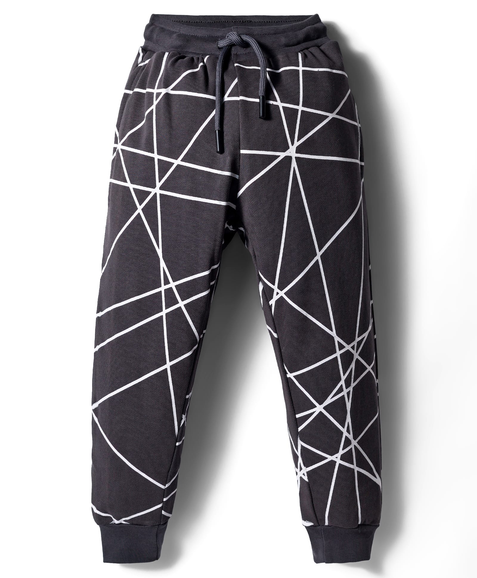 Evimo Single Jersey Knit Full Length Printed Lounge Pant - Charcoal Grey-picture-12