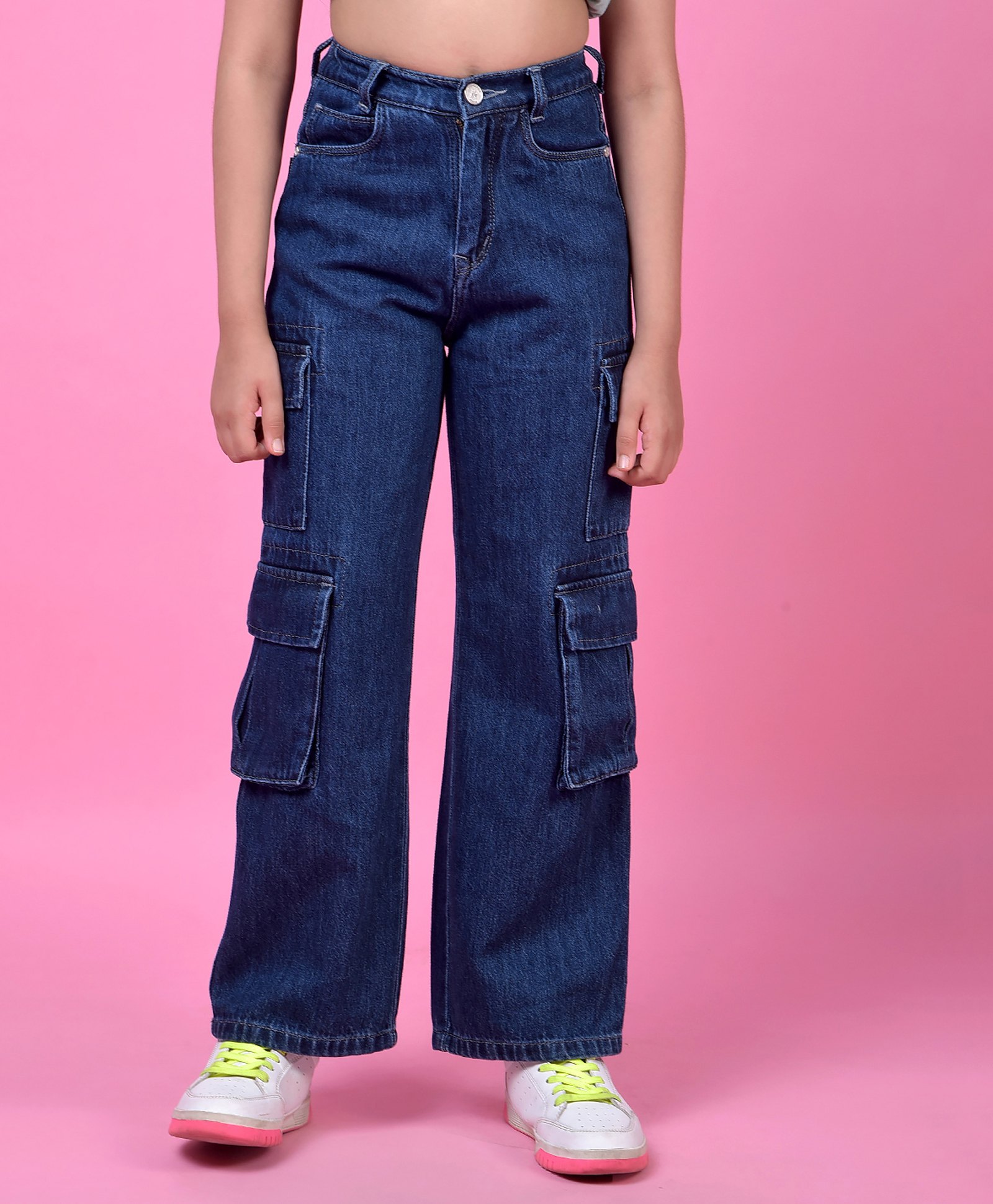 CRIMSOUNE CLUB Cotton Woven Solid Jeans - Navy Blue-picture-10