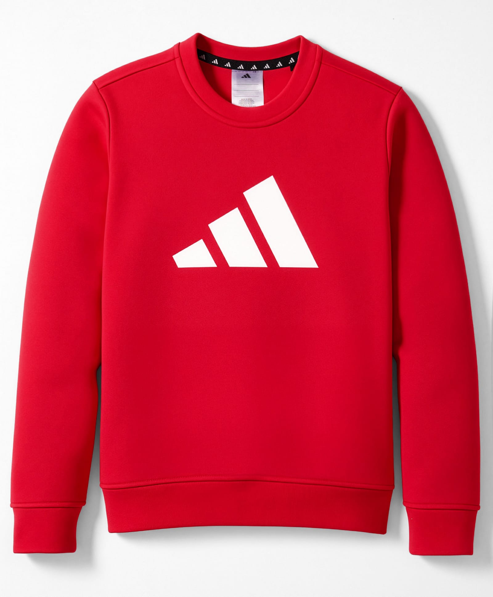 ADIDAS KIDS Cotton Knit Full Sleeves Sweatshirts With Brand Logo Print - Red-picture-28