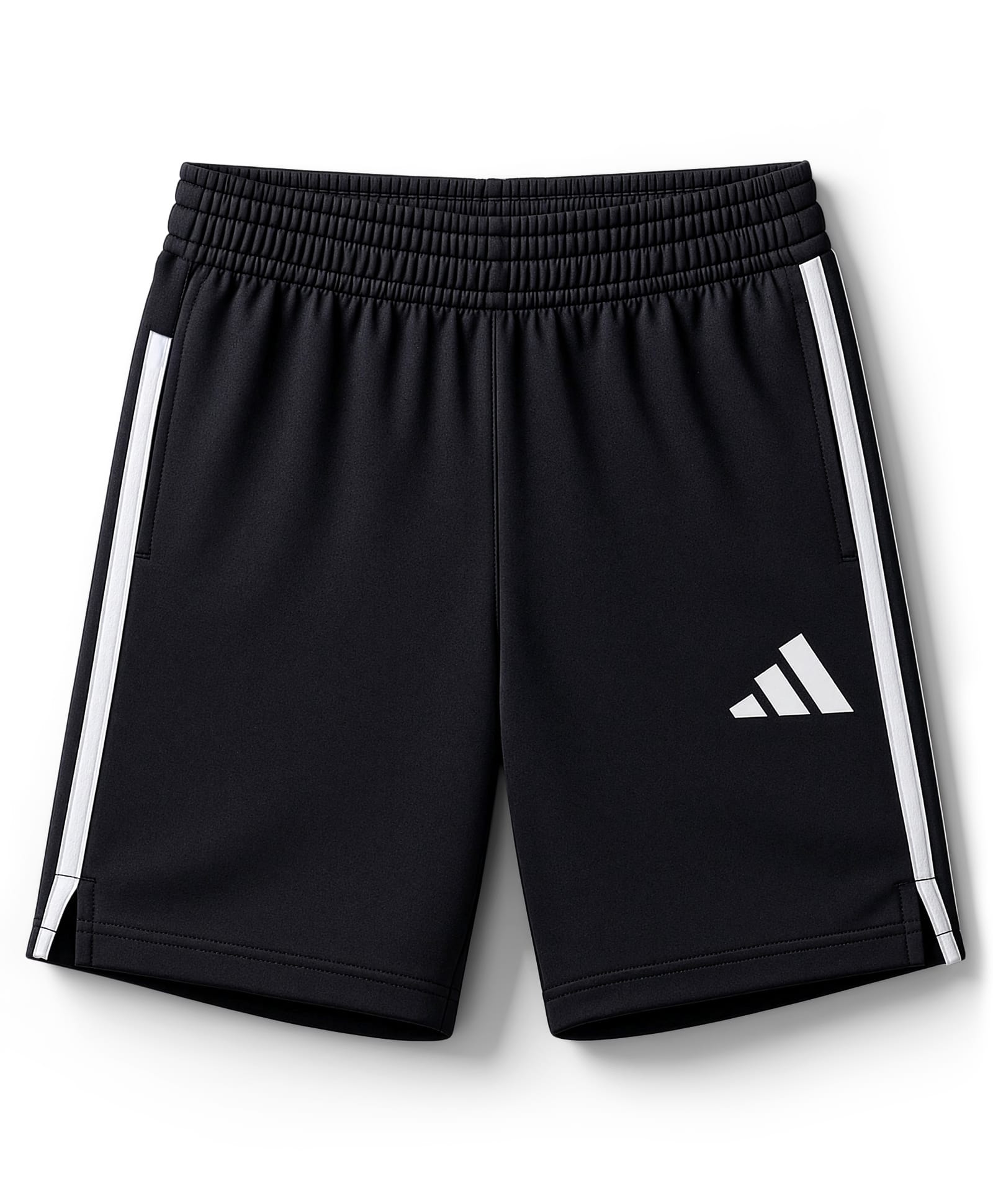 ADIDAS KIDS Knit Shorts with Brand Logo Graphic & Tape Detailing - Black-picture-24