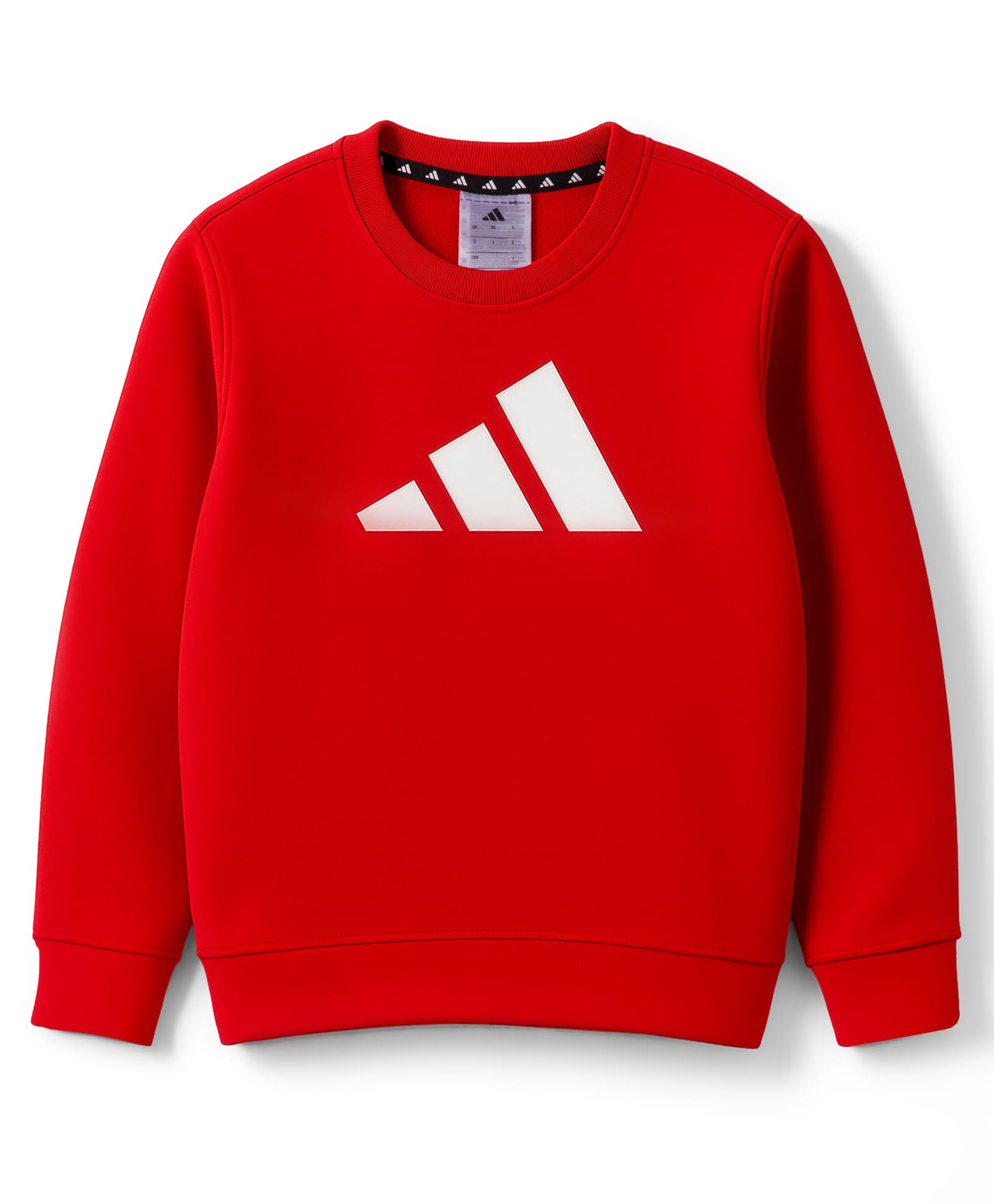 ADIDAS KIDS Cotton Knit Full Sleeves Sweatshirts With Brand Logo Print - Red-picture-31